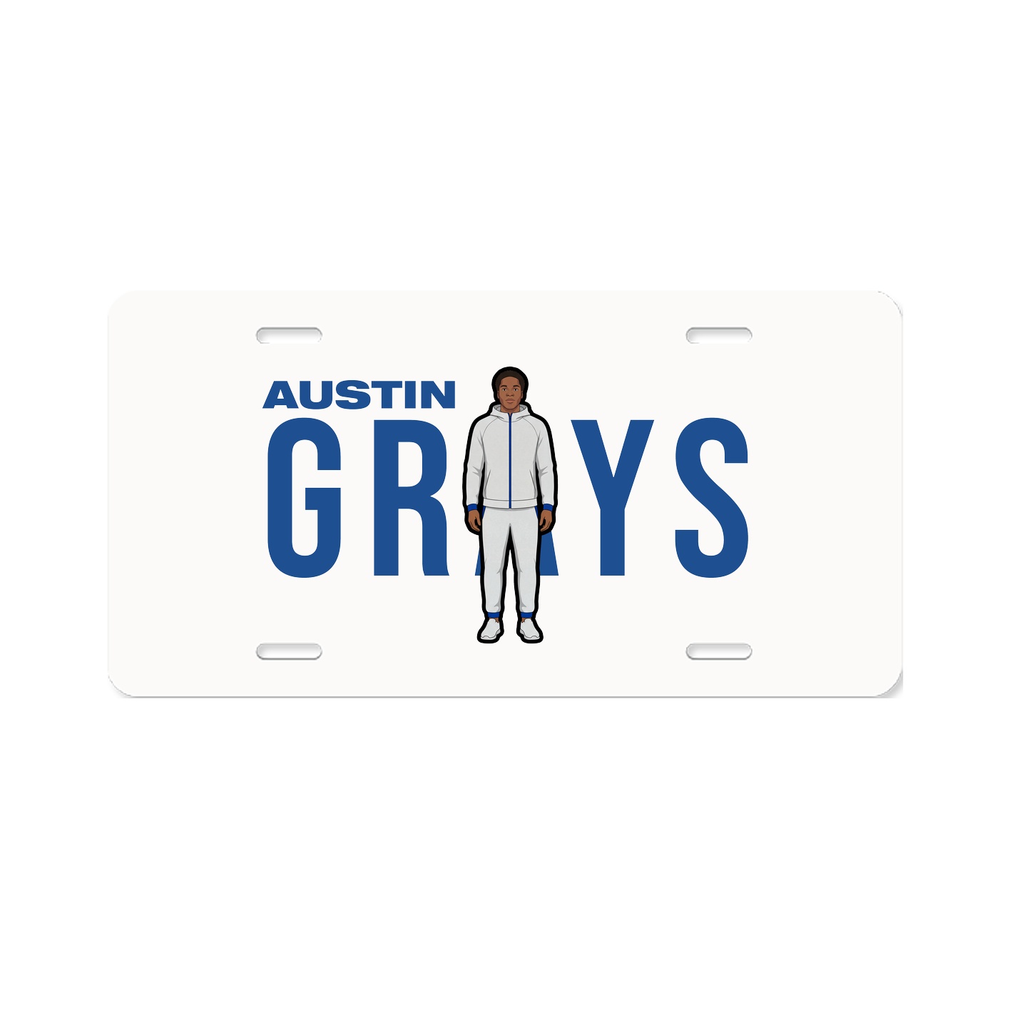 License Plate — Player Name in Classic