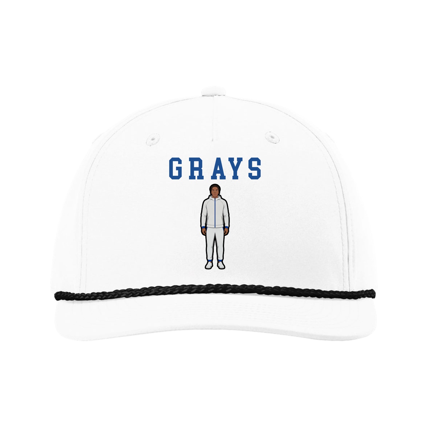 Five-Panel Classic Rope Cap — Shirsey in White