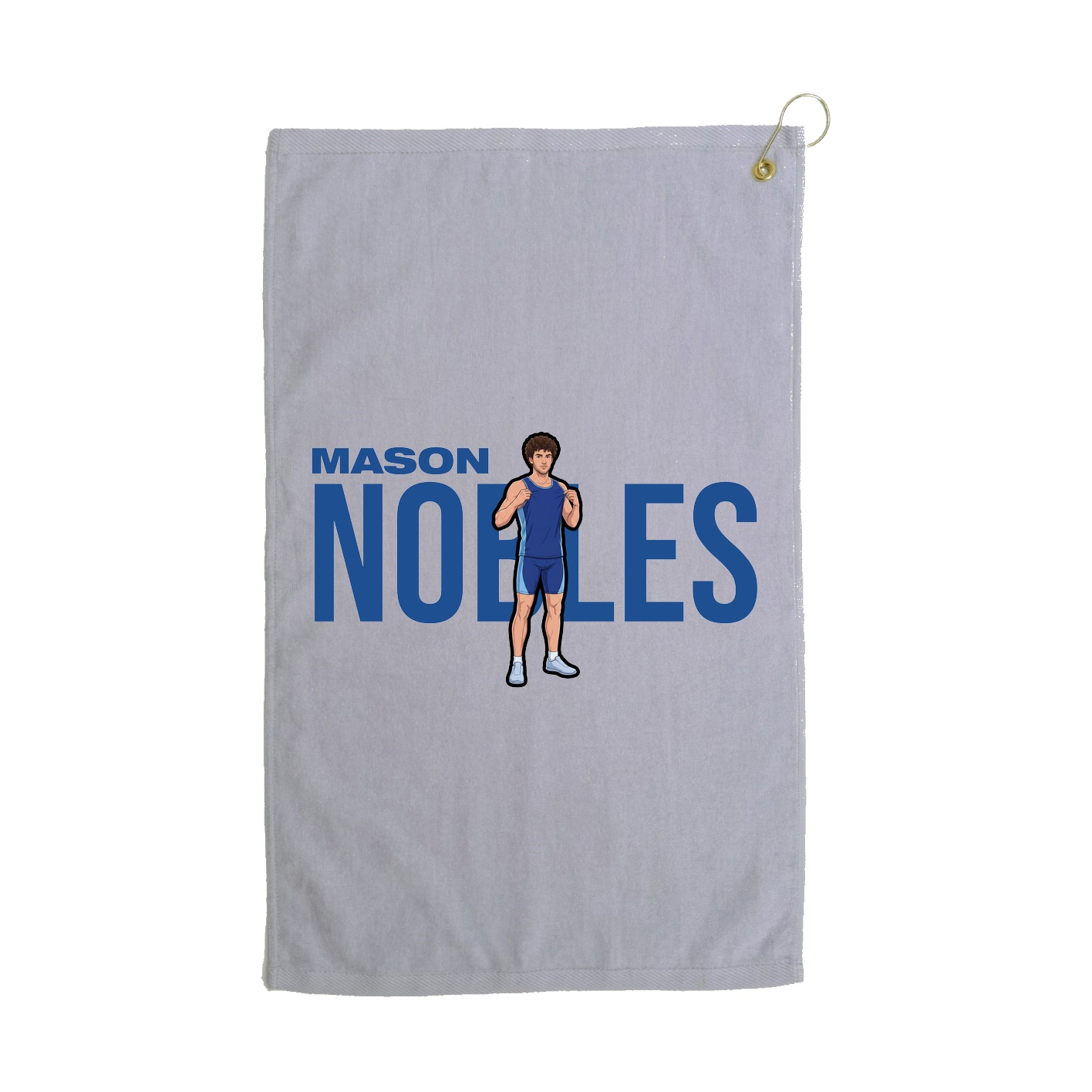 Golf Towel — Player Name in Grey