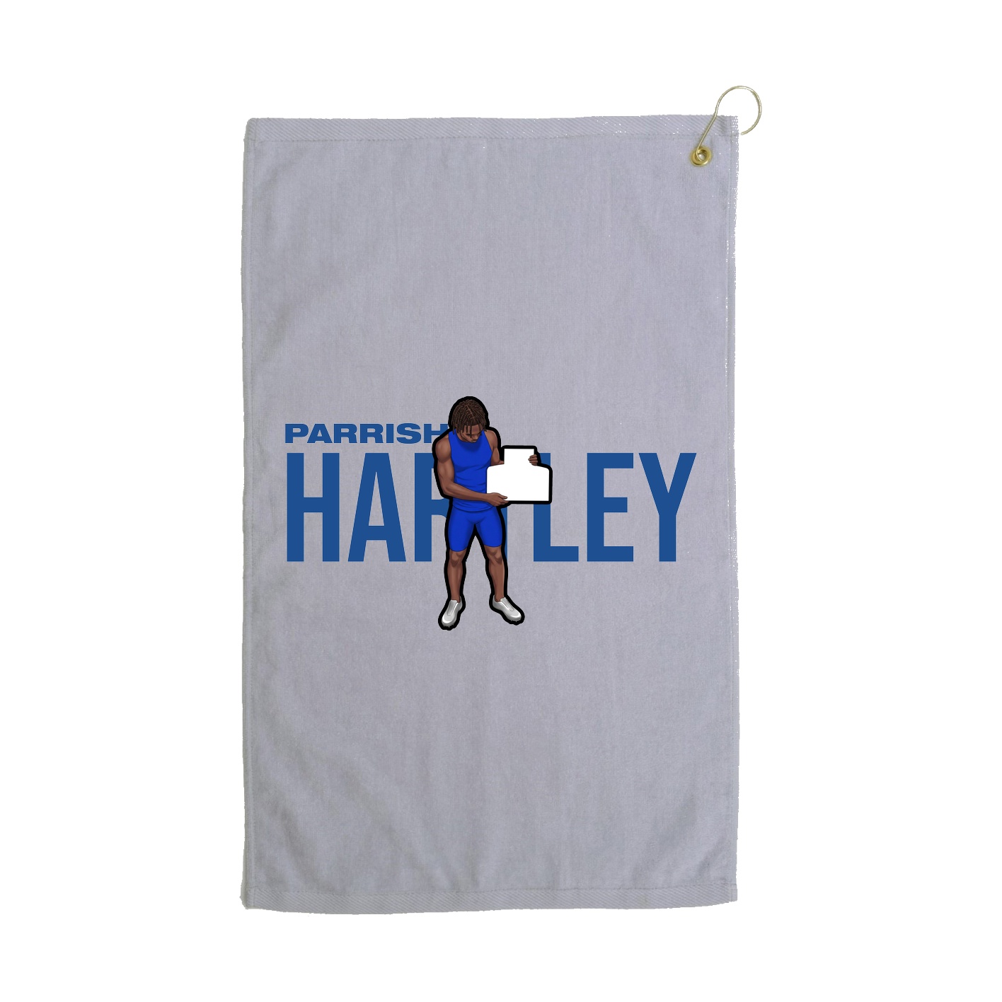 Golf Towel — Player Name in Grey