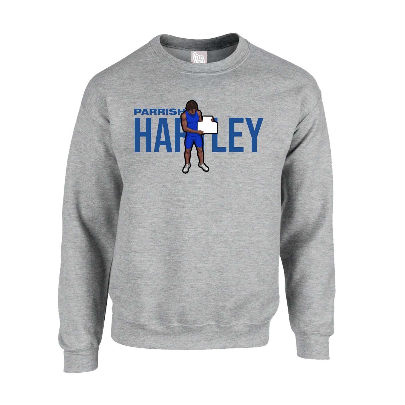 Fleece Crew — Player Name in Grey