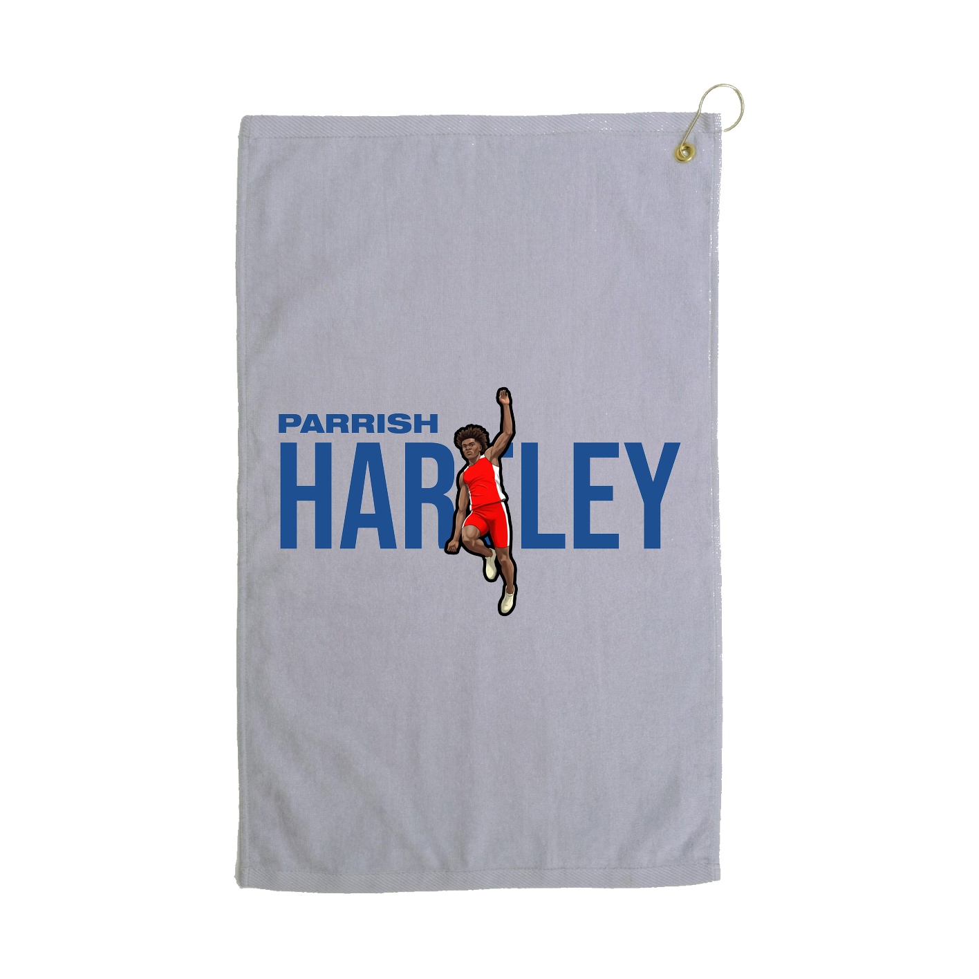 Golf Towel — Player Name in Grey