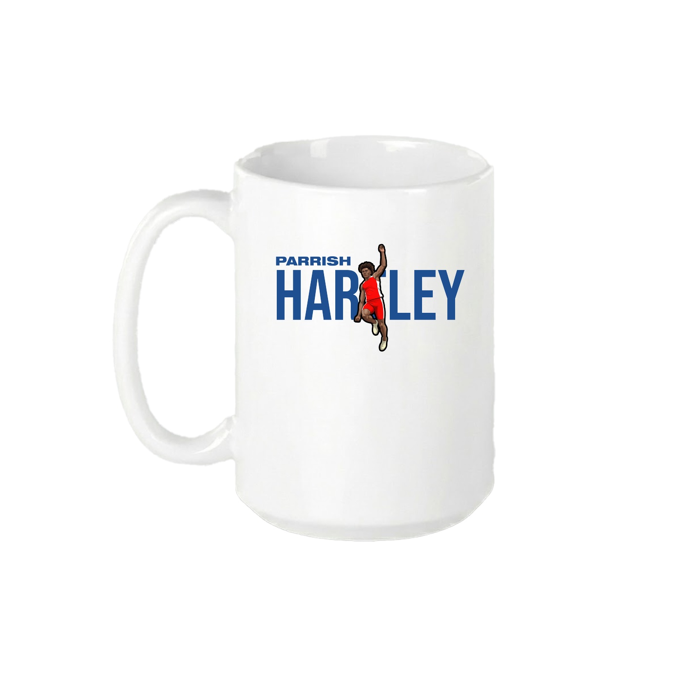 15oz Coffee Mug — Player Name in White