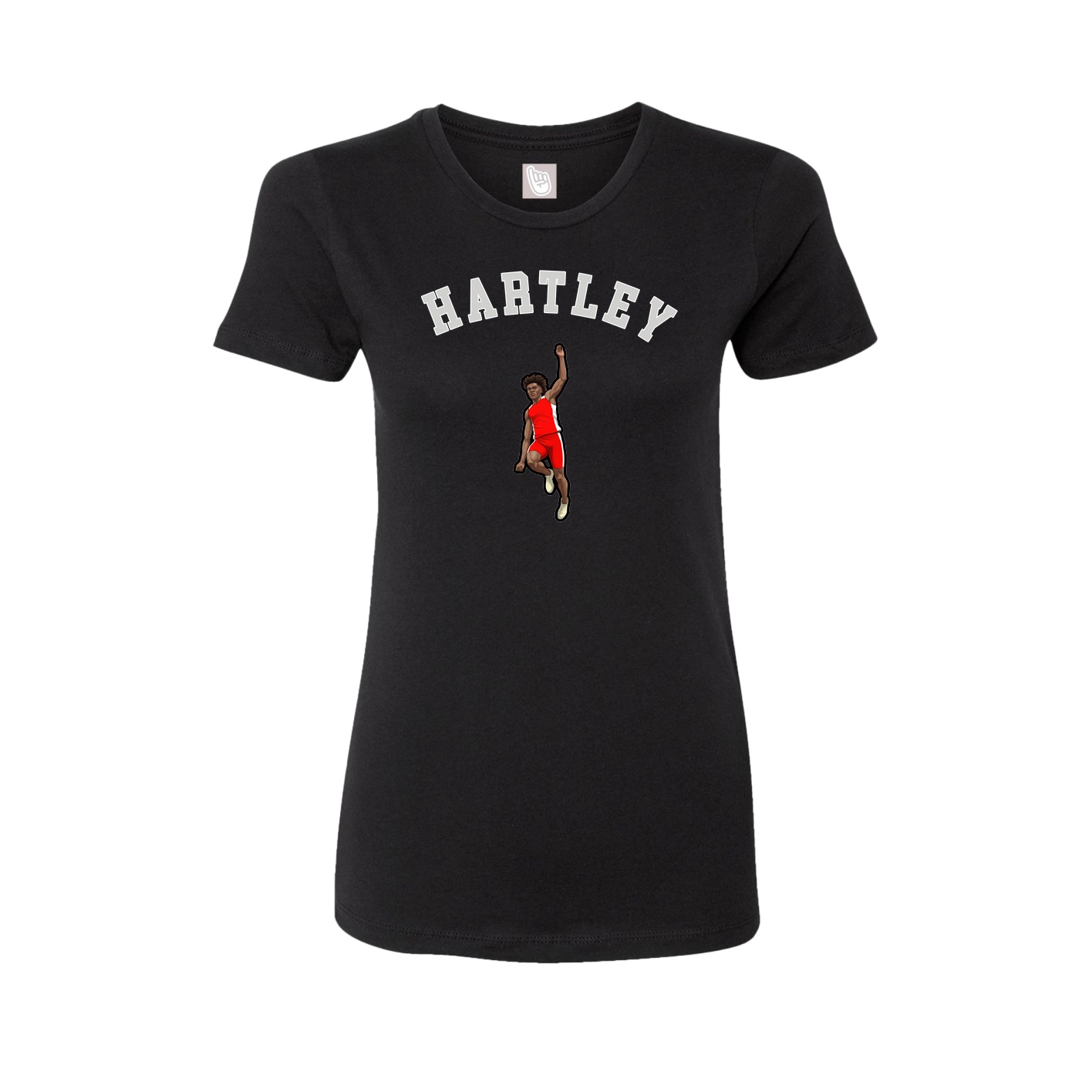 Fitted Women's Tee — Shirsey Arch in Black