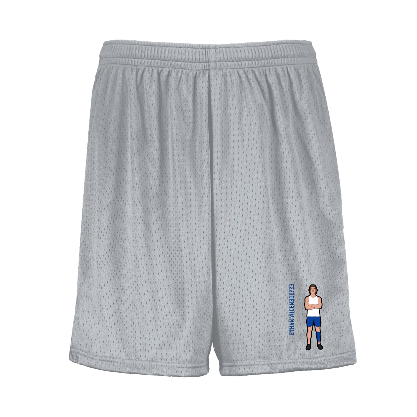 Shorts — Name Vertical in Silver
