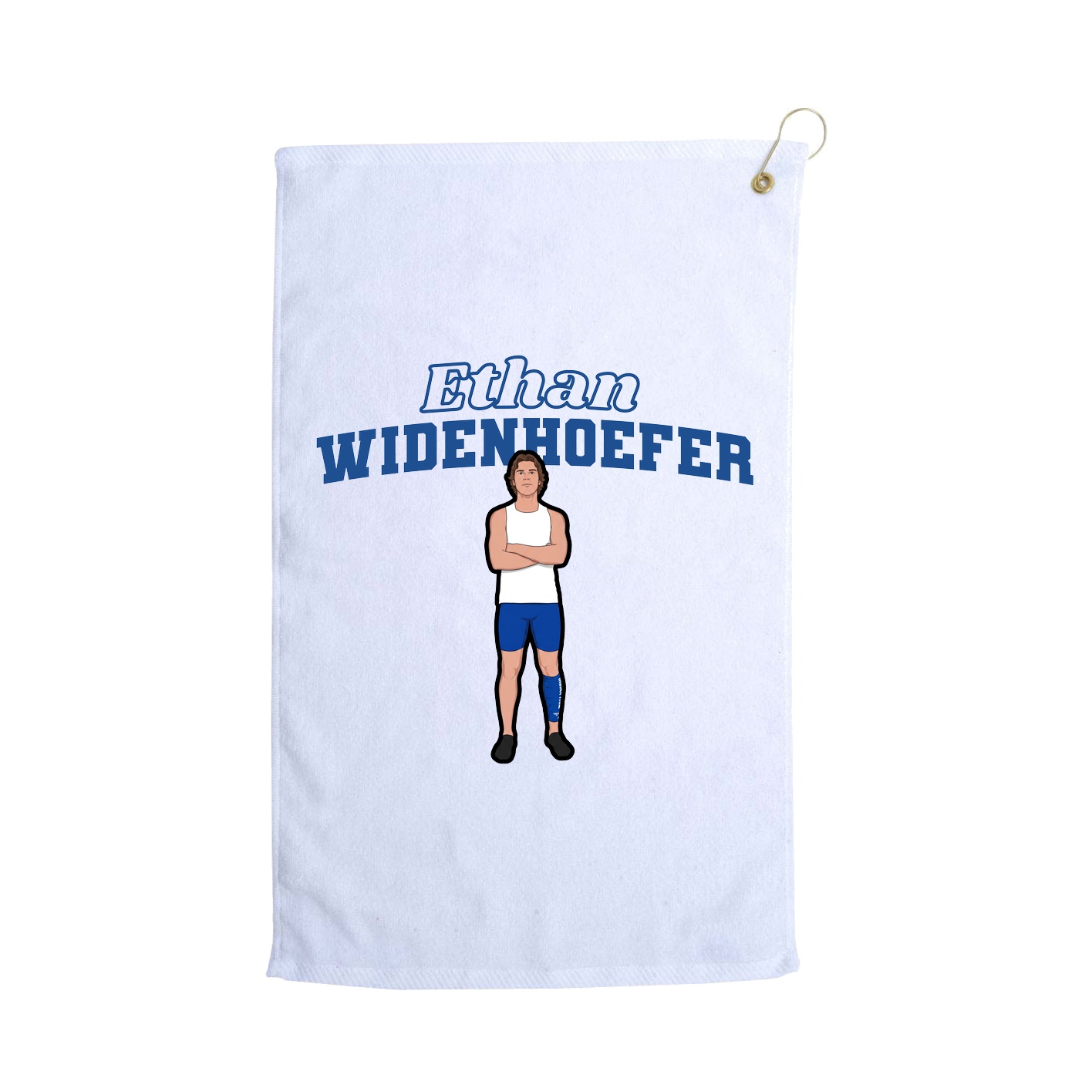 Golf Towel — Name Arch in White