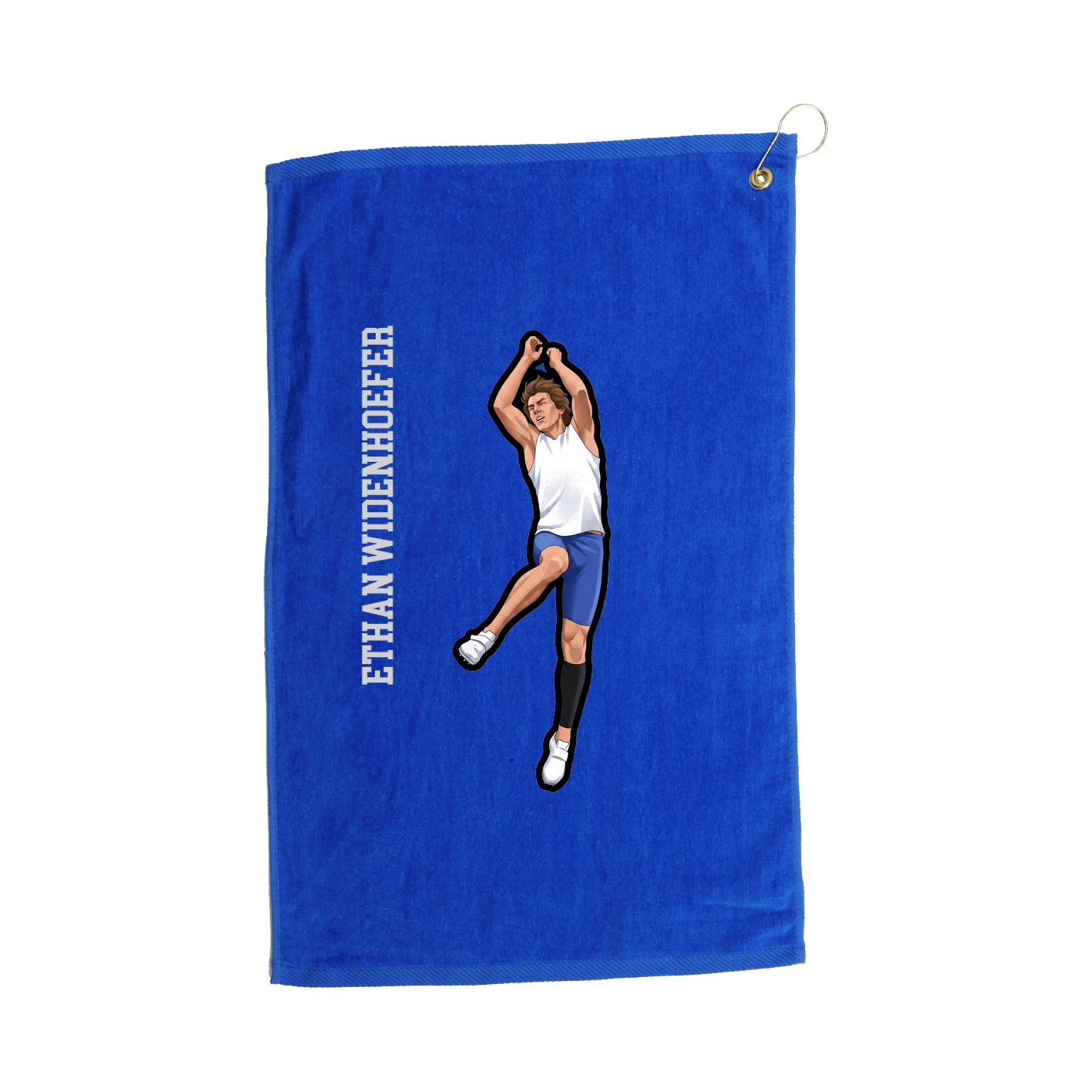 Golf Towel — Name Vertical in Royal