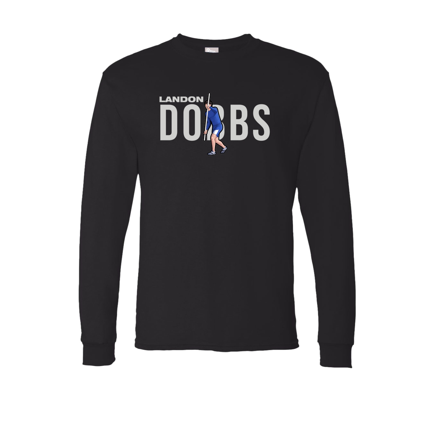Long Sleeve Tee — Player Name in Black