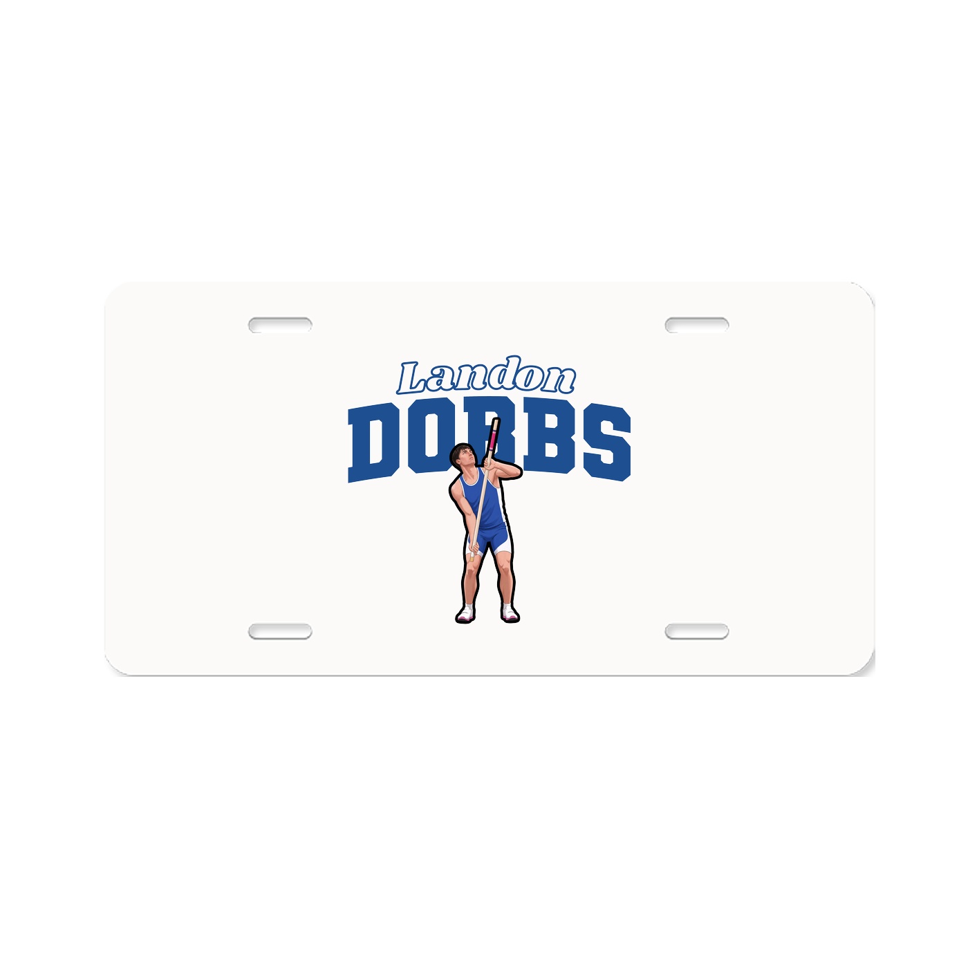 License Plate — Name Arch in Classic