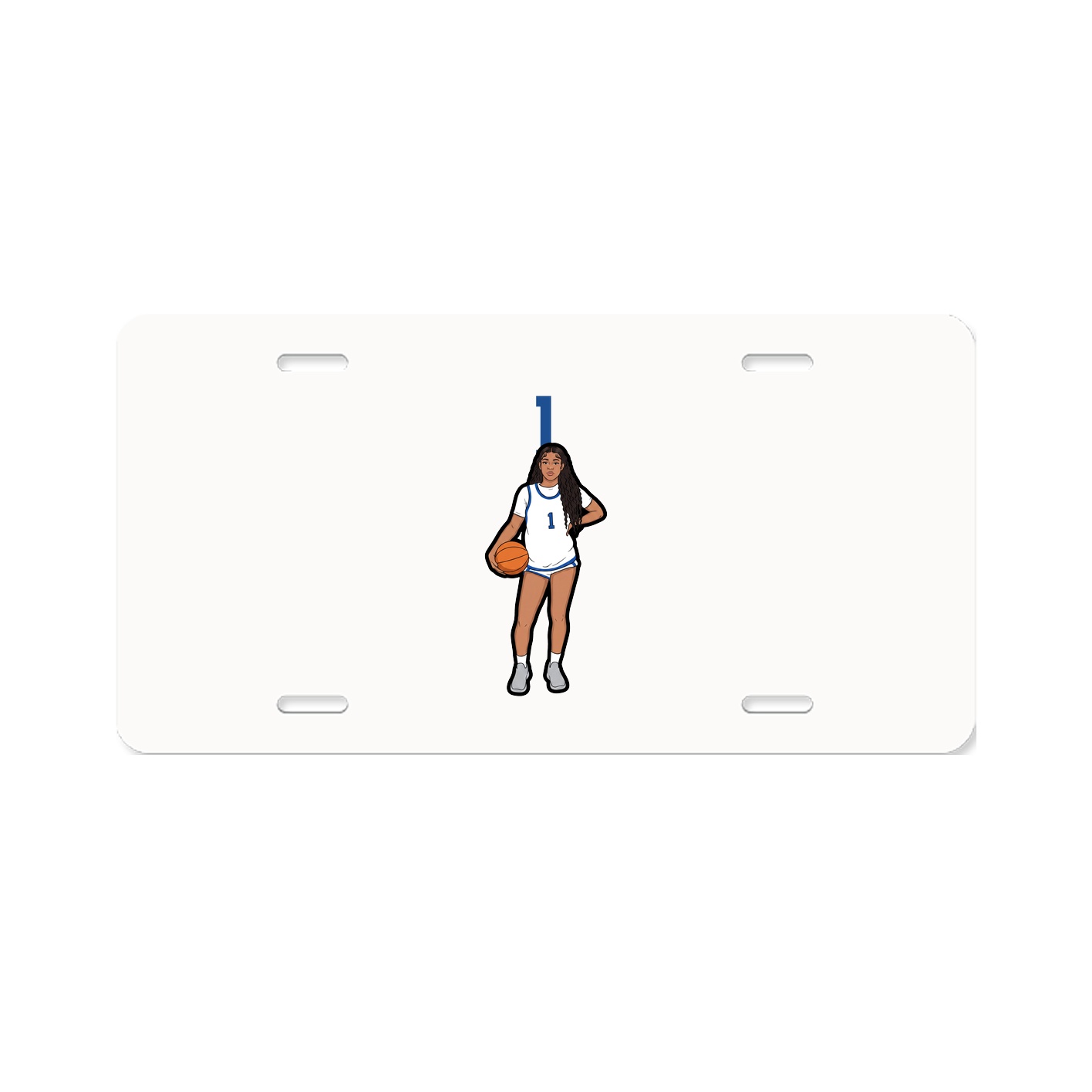 License Plate — Number Top in Classic