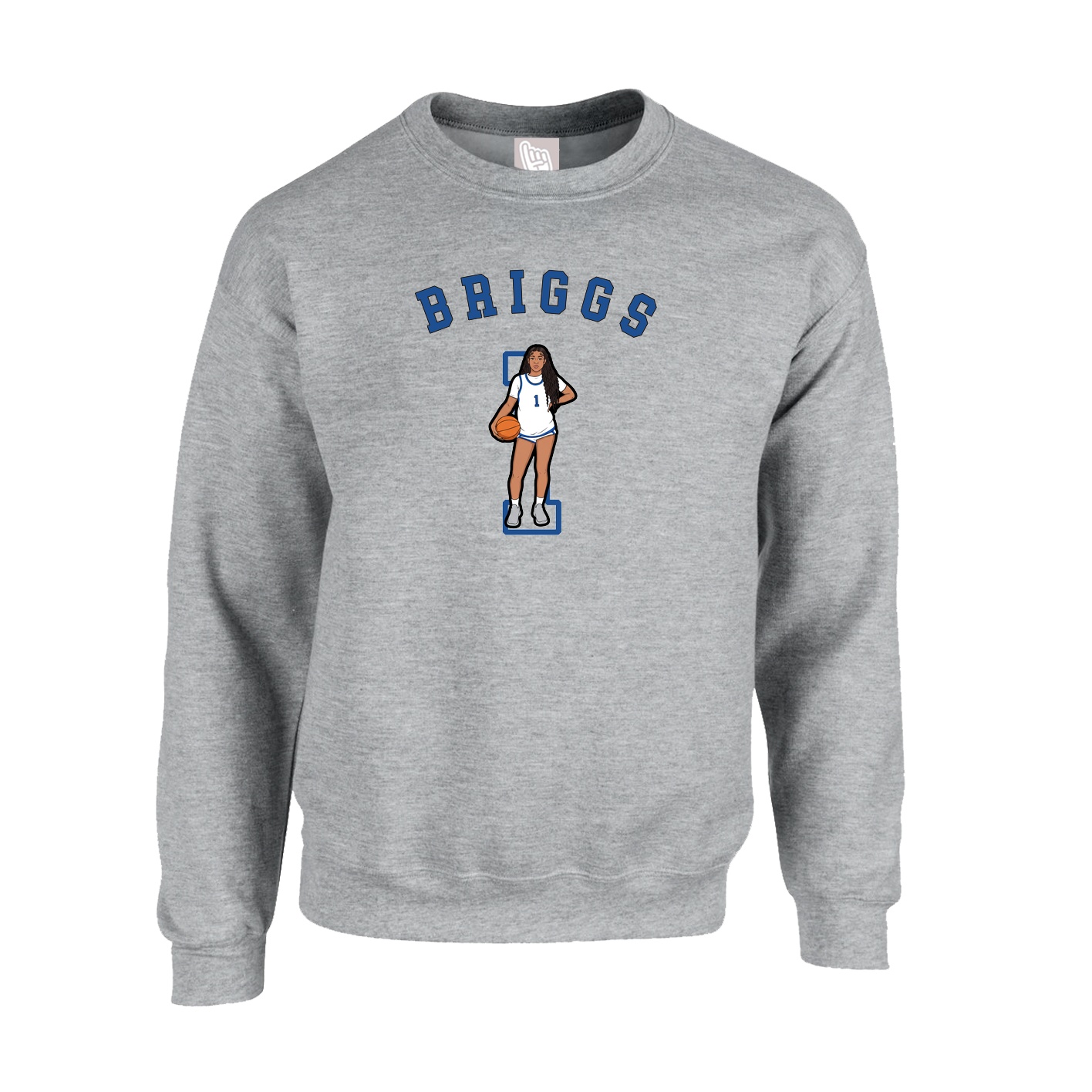 Fleece Crew — Shirsey Arch in Grey