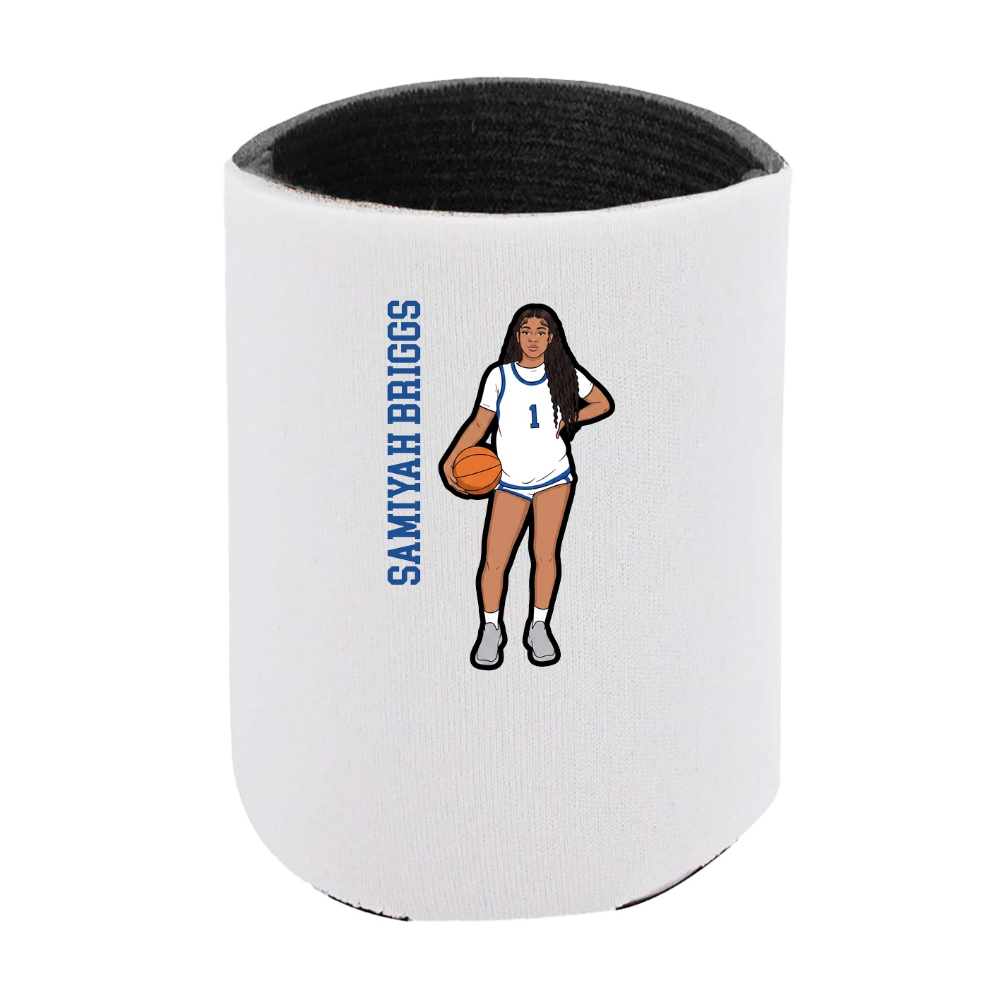 Can Holder — Name Vertical in White