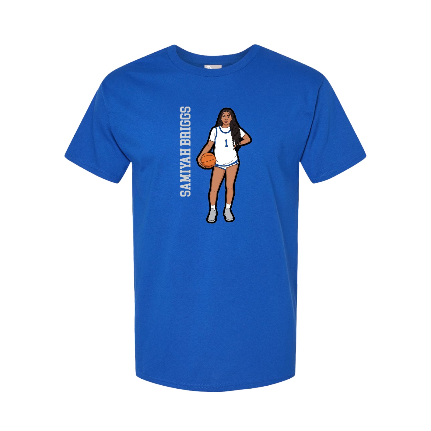 Tee — Name Vertical in Royal