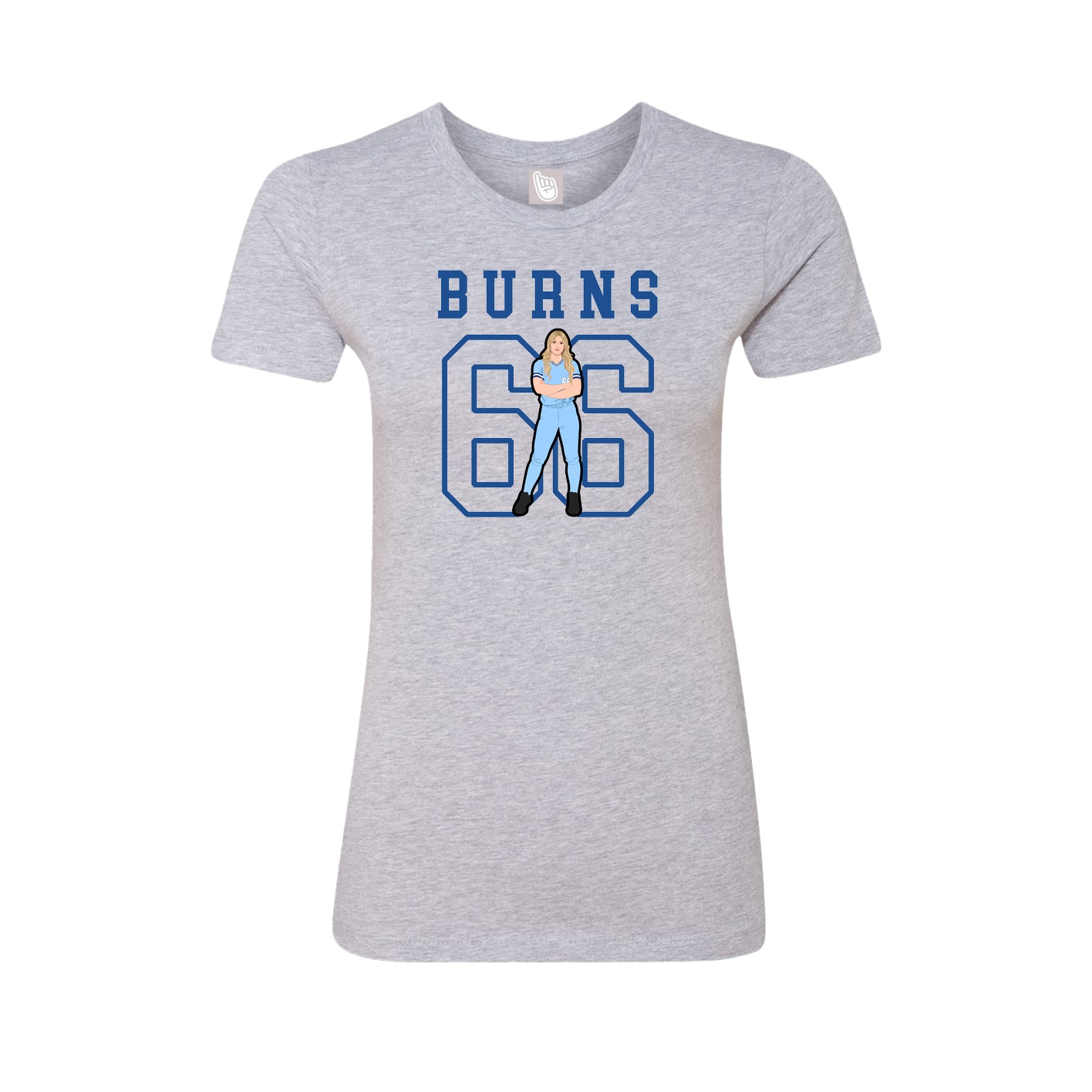 Fitted Women's Tee — Shirsey in Grey