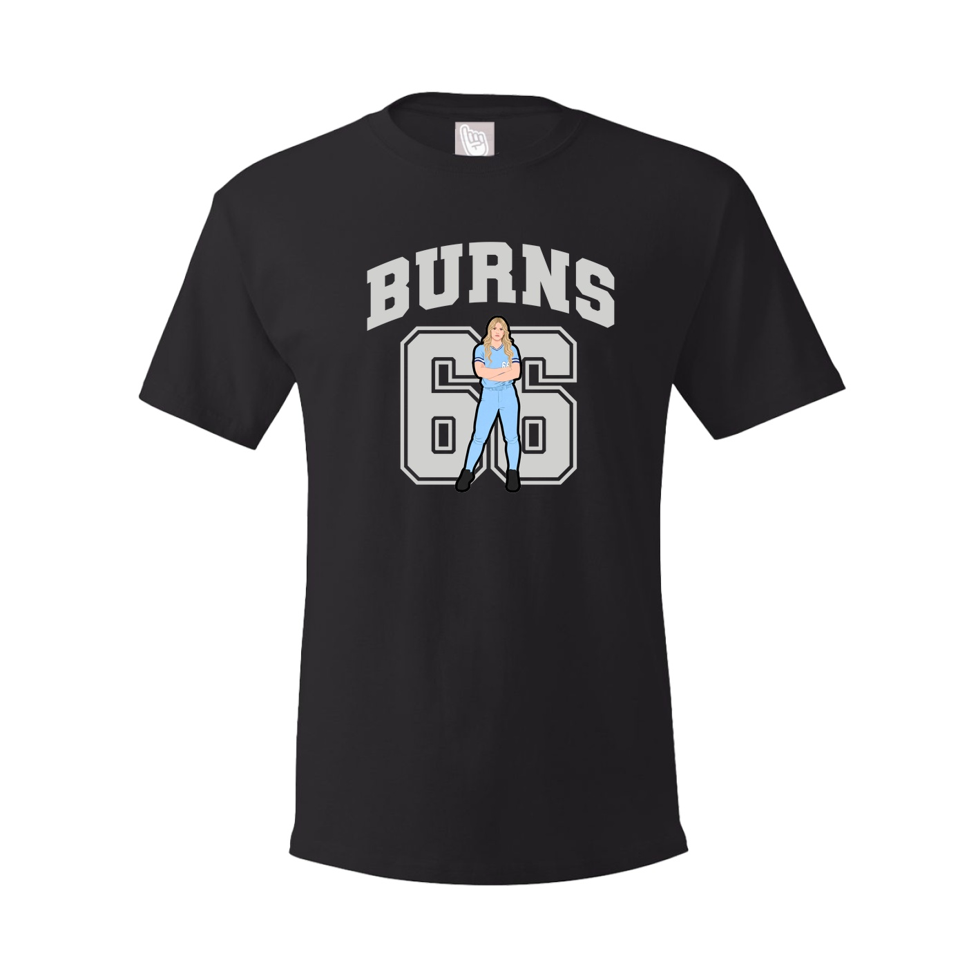 Youth Tee — Number in Black