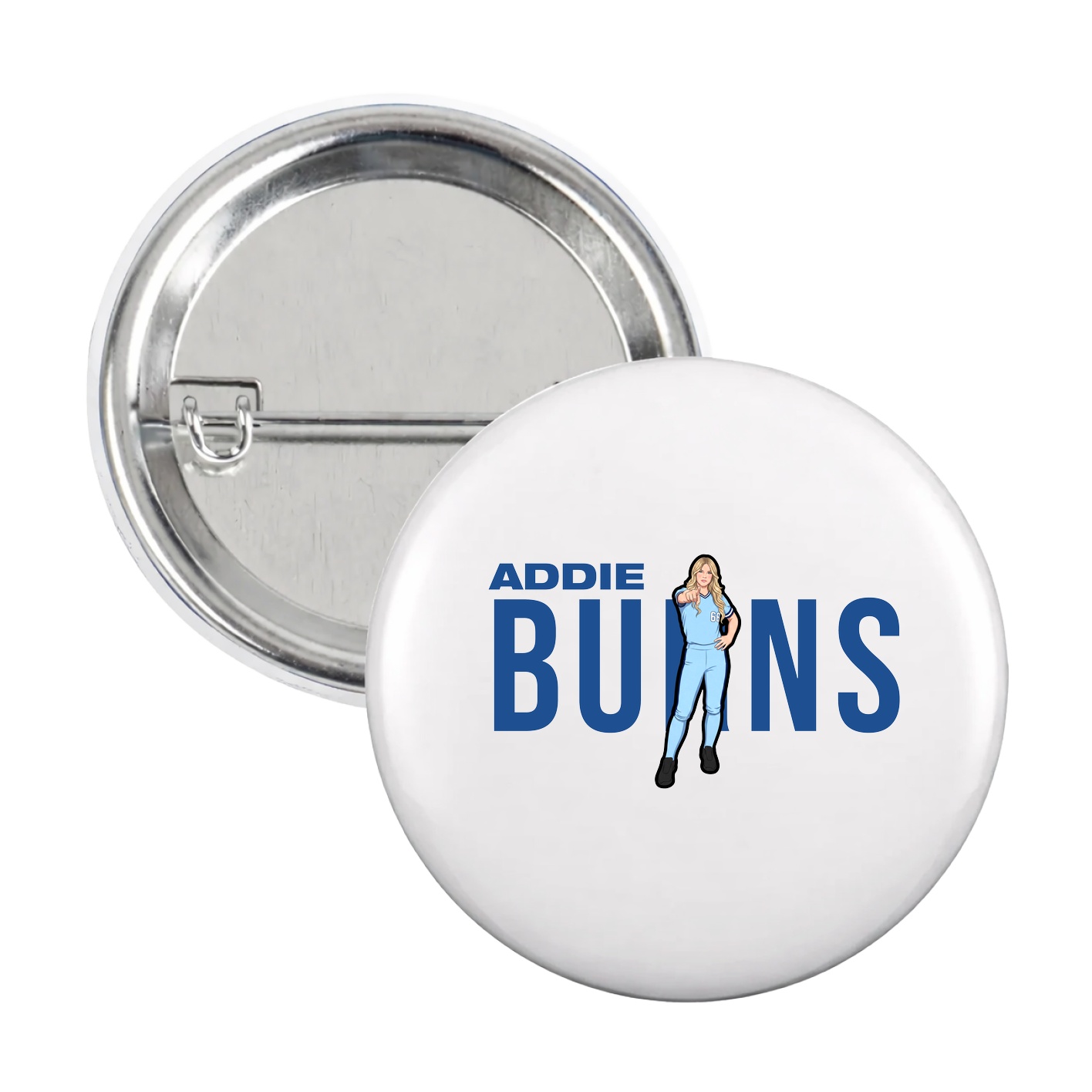 Game Day Button — Player Name in White