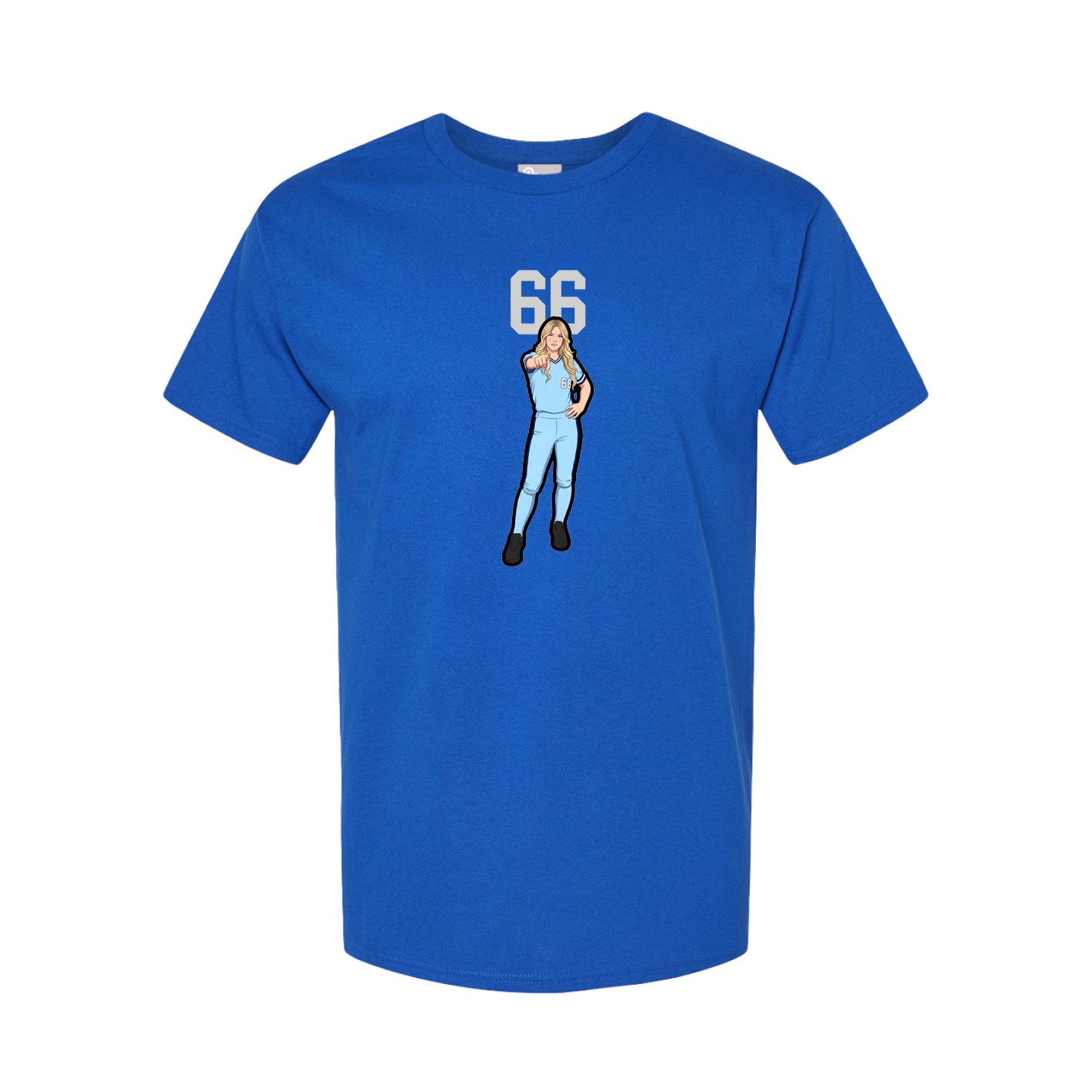Youth Tee — Number Top in Royal