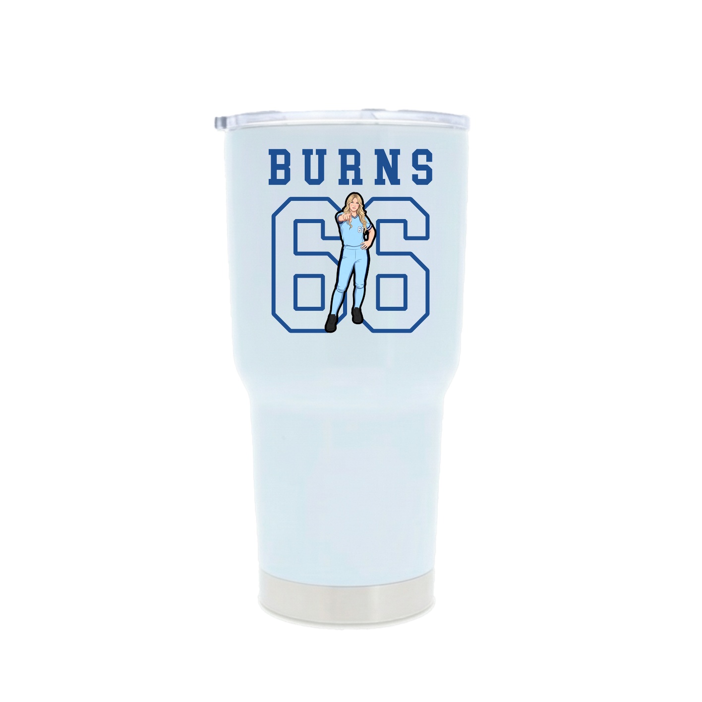 30oz Stainless Steel Tumbler — Shirsey in White