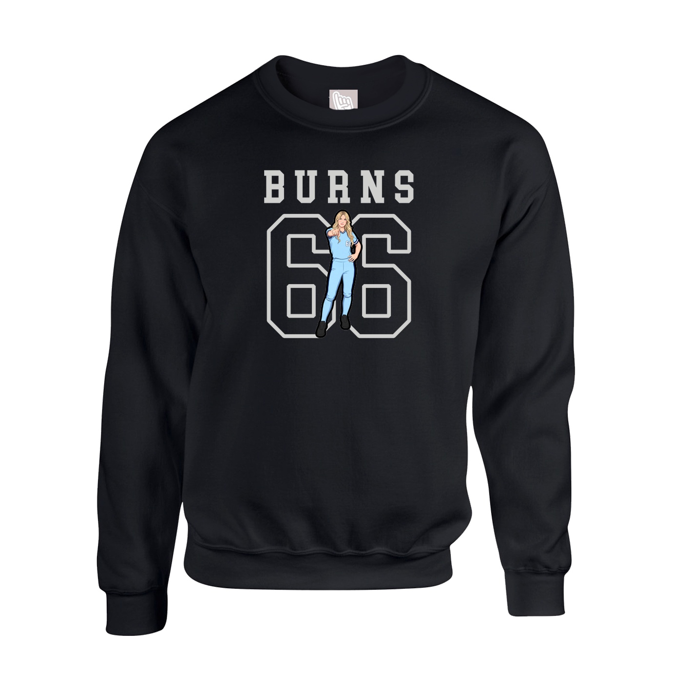 Fleece Crew — Shirsey in Black
