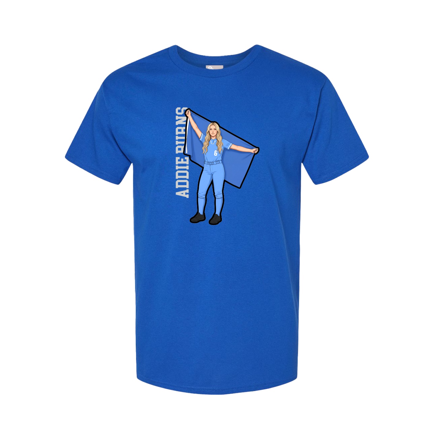 Tee — Name Vertical in Royal
