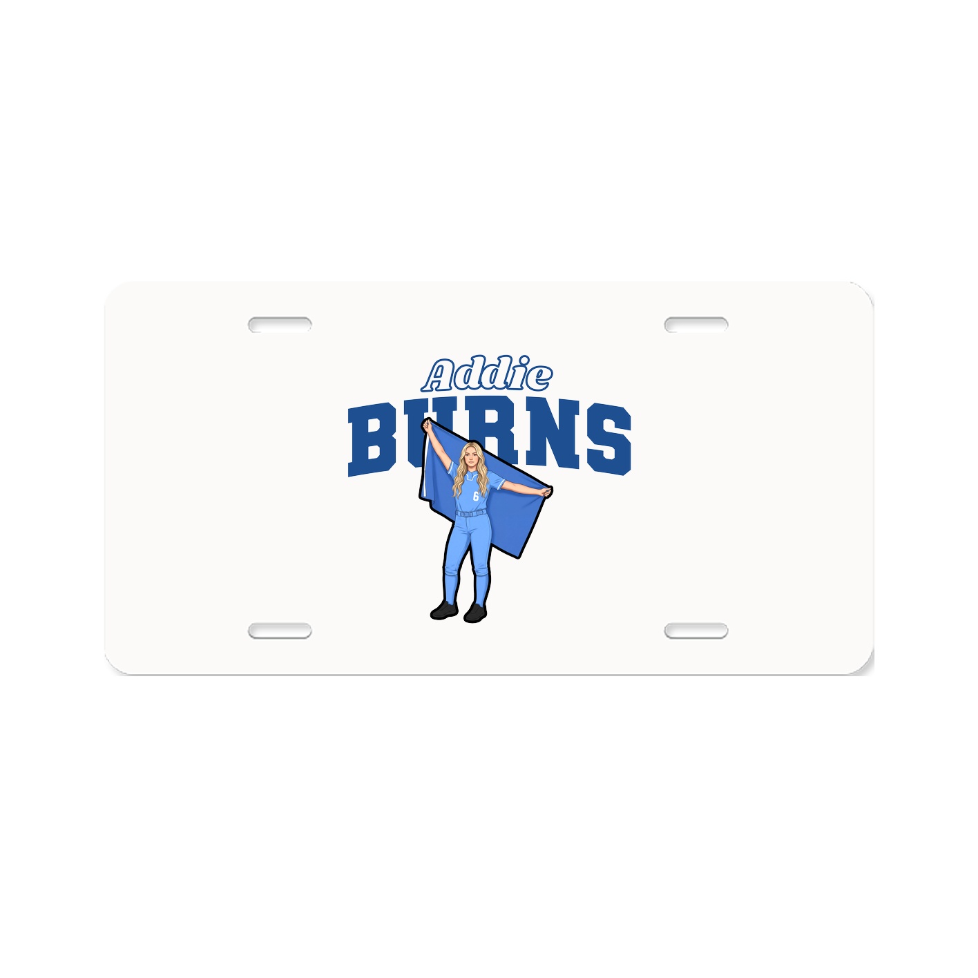 License Plate — Name Arch in Classic