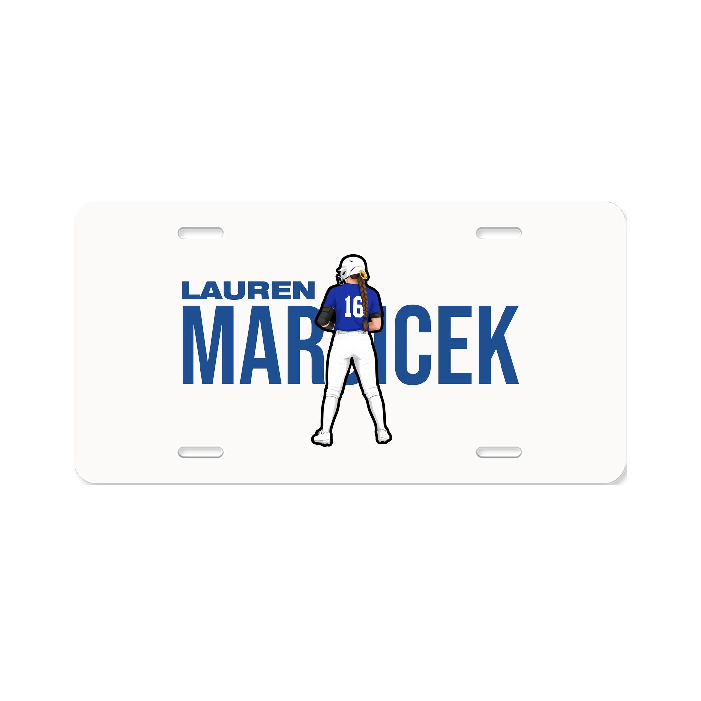 License Plate — Player Name in Classic