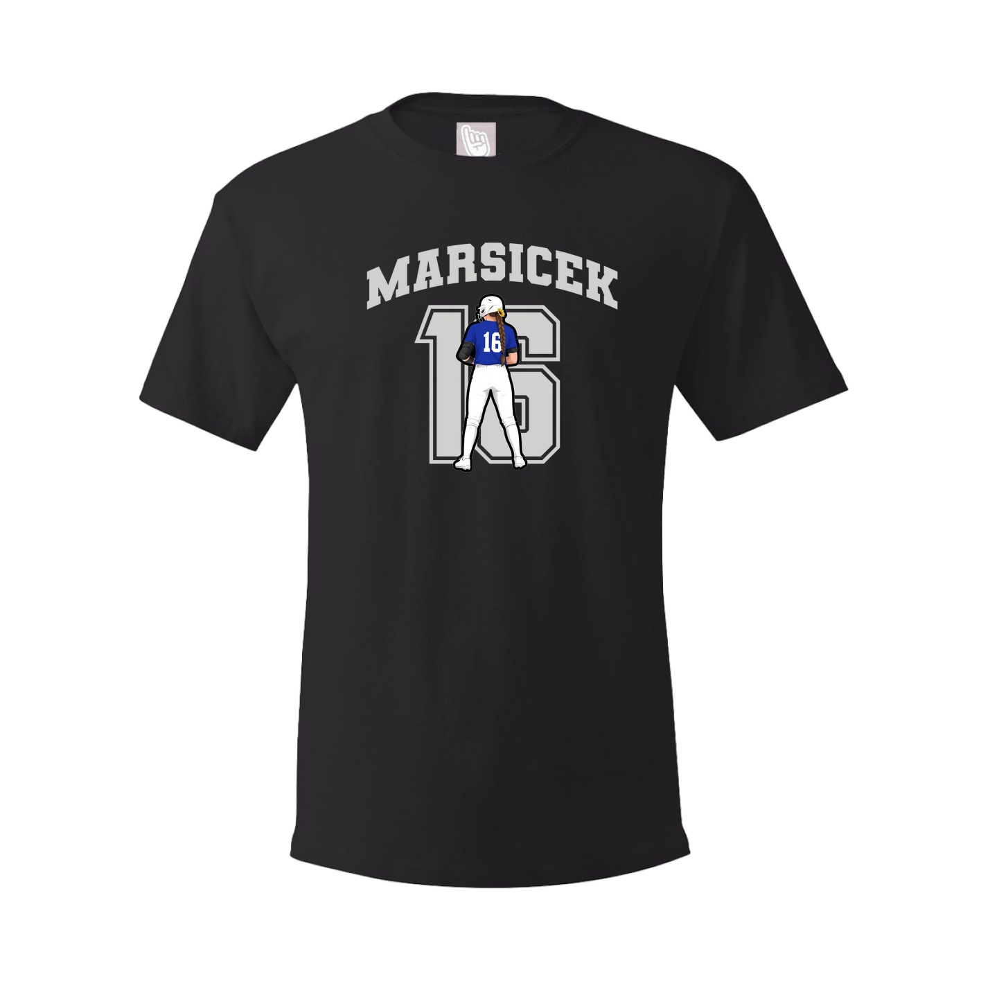 Youth Tee — Number in Black