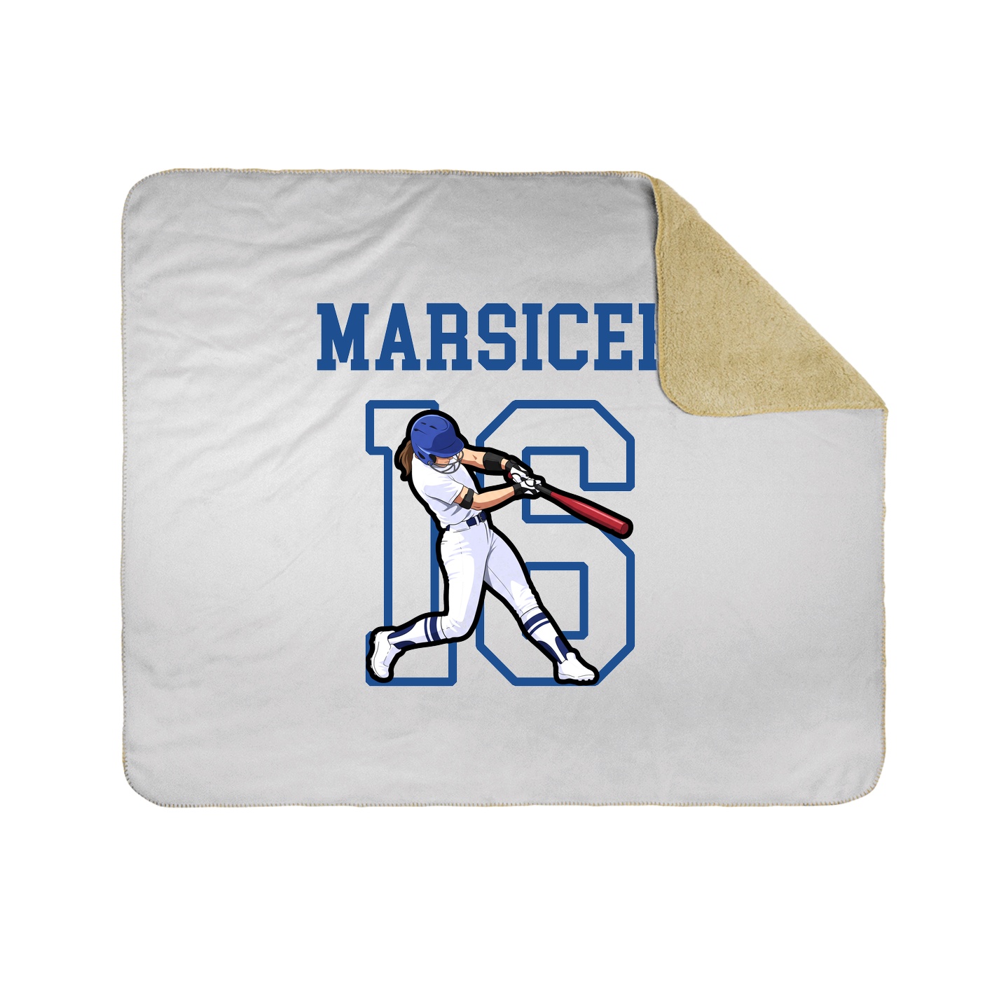 Throw Blanket — Shirsey in White