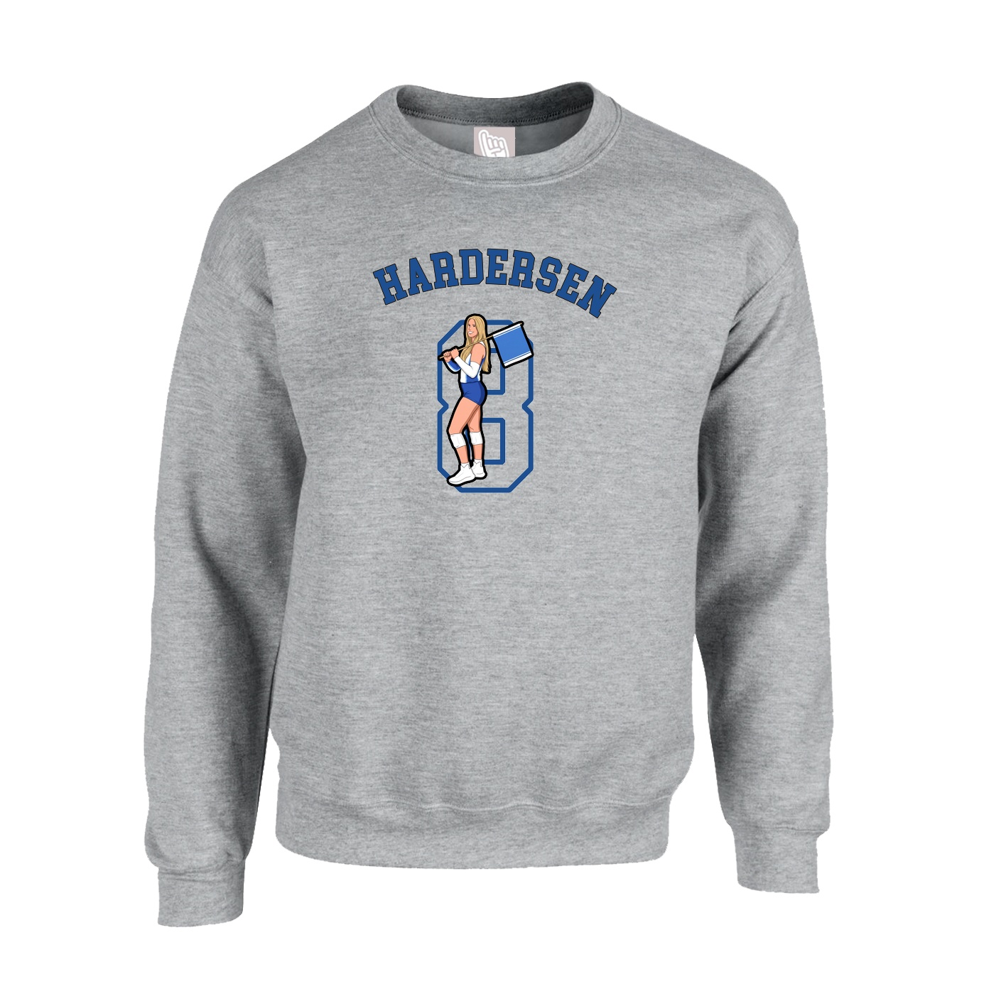 Fleece Crew — Shirsey Arch in Grey