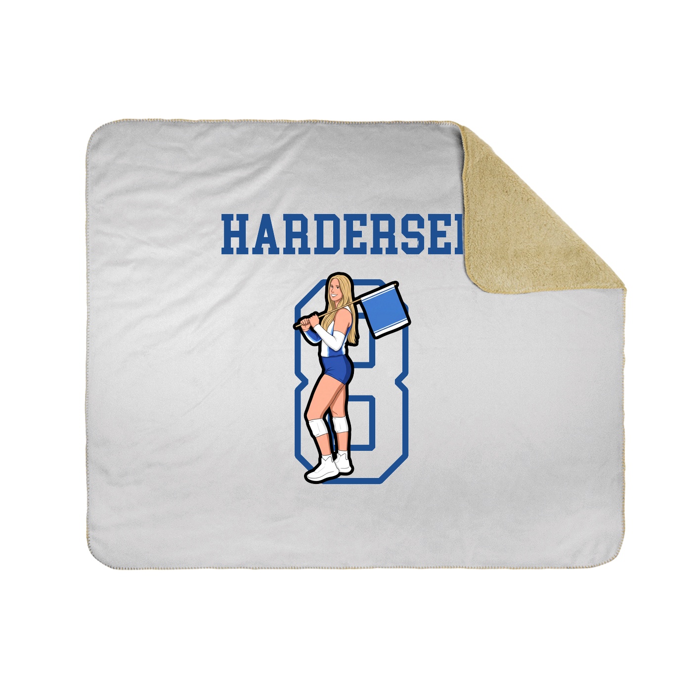 Throw Blanket — Shirsey in White