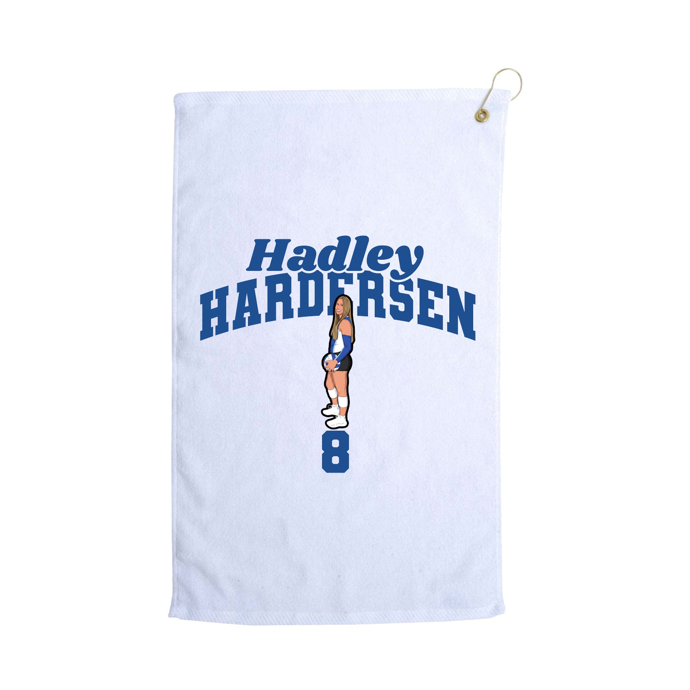Golf Towel — Signature Arch in White