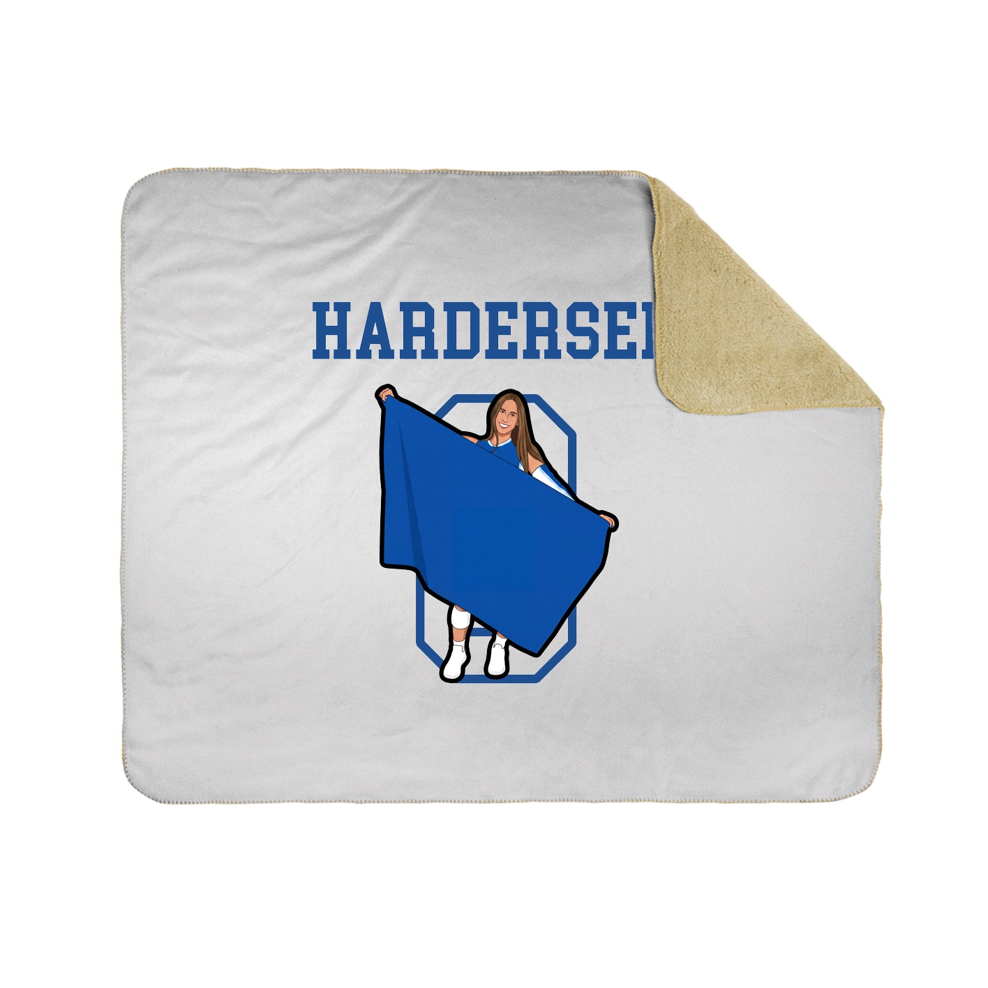Throw Blanket — Shirsey in White