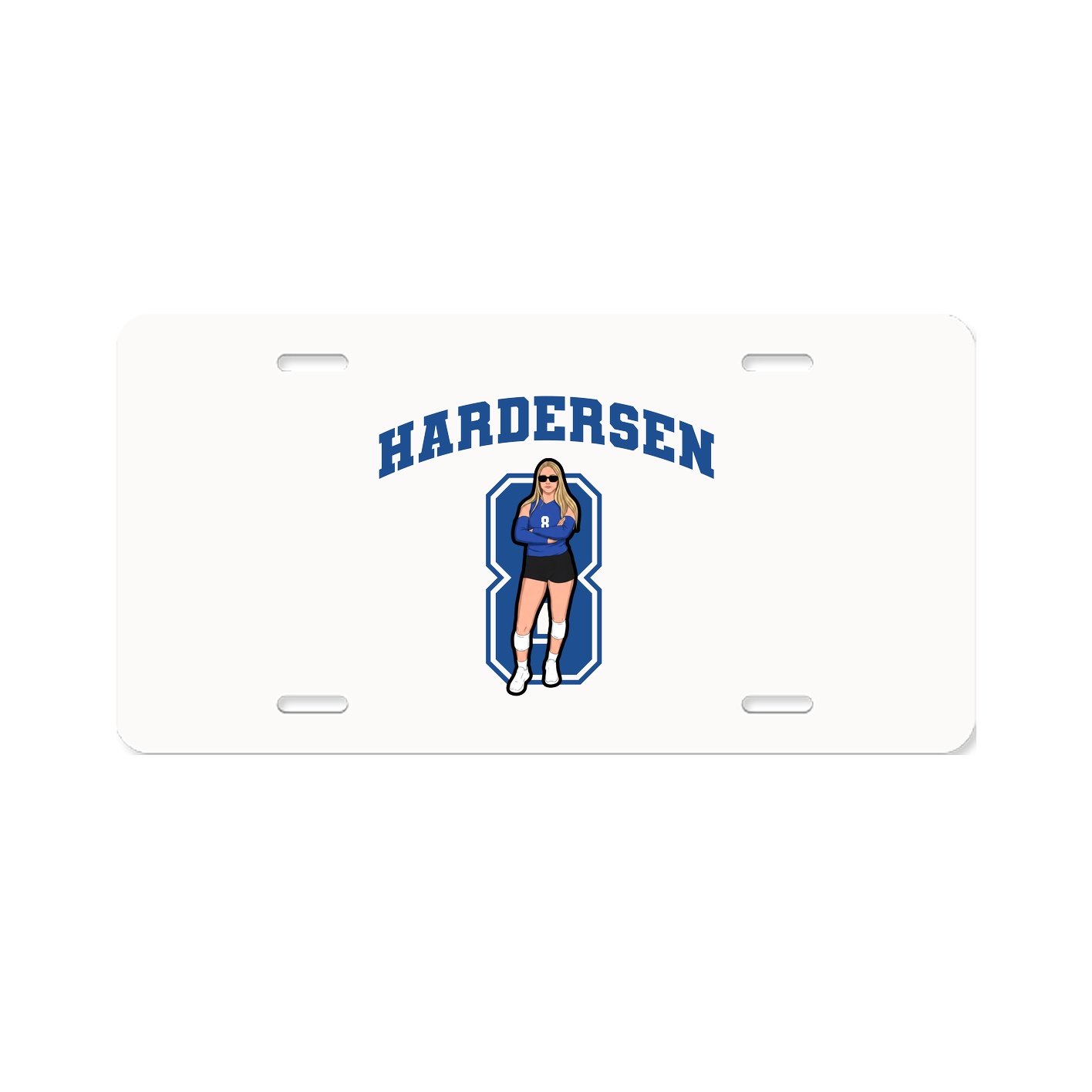 License Plate — Number in Classic
