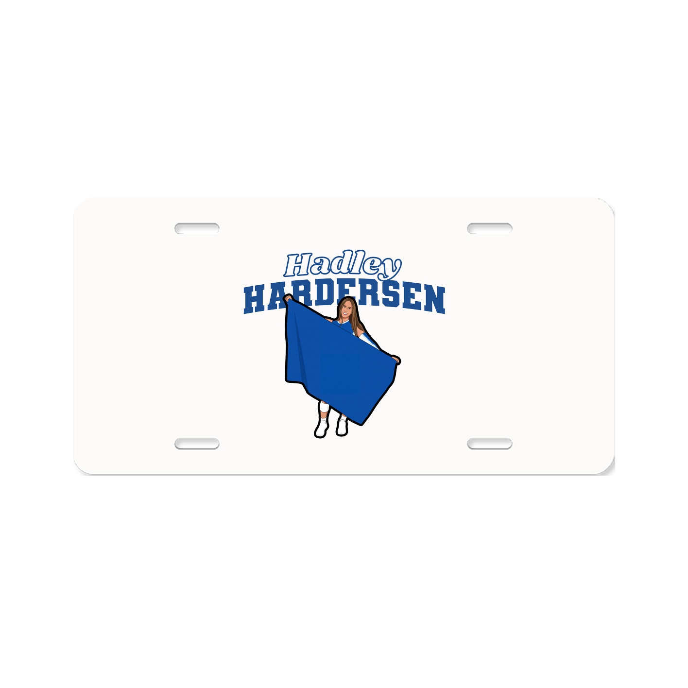 License Plate — Name Arch in Classic