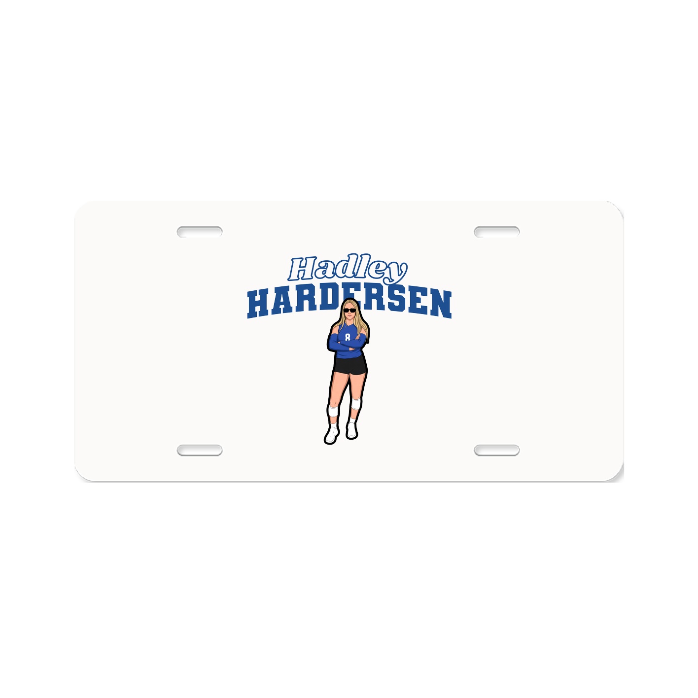 License Plate — Name Arch in Classic