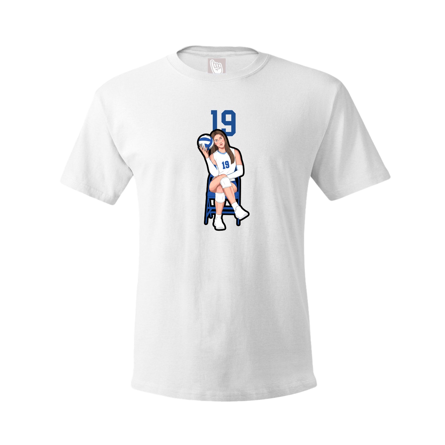 Tee — Number Top in White