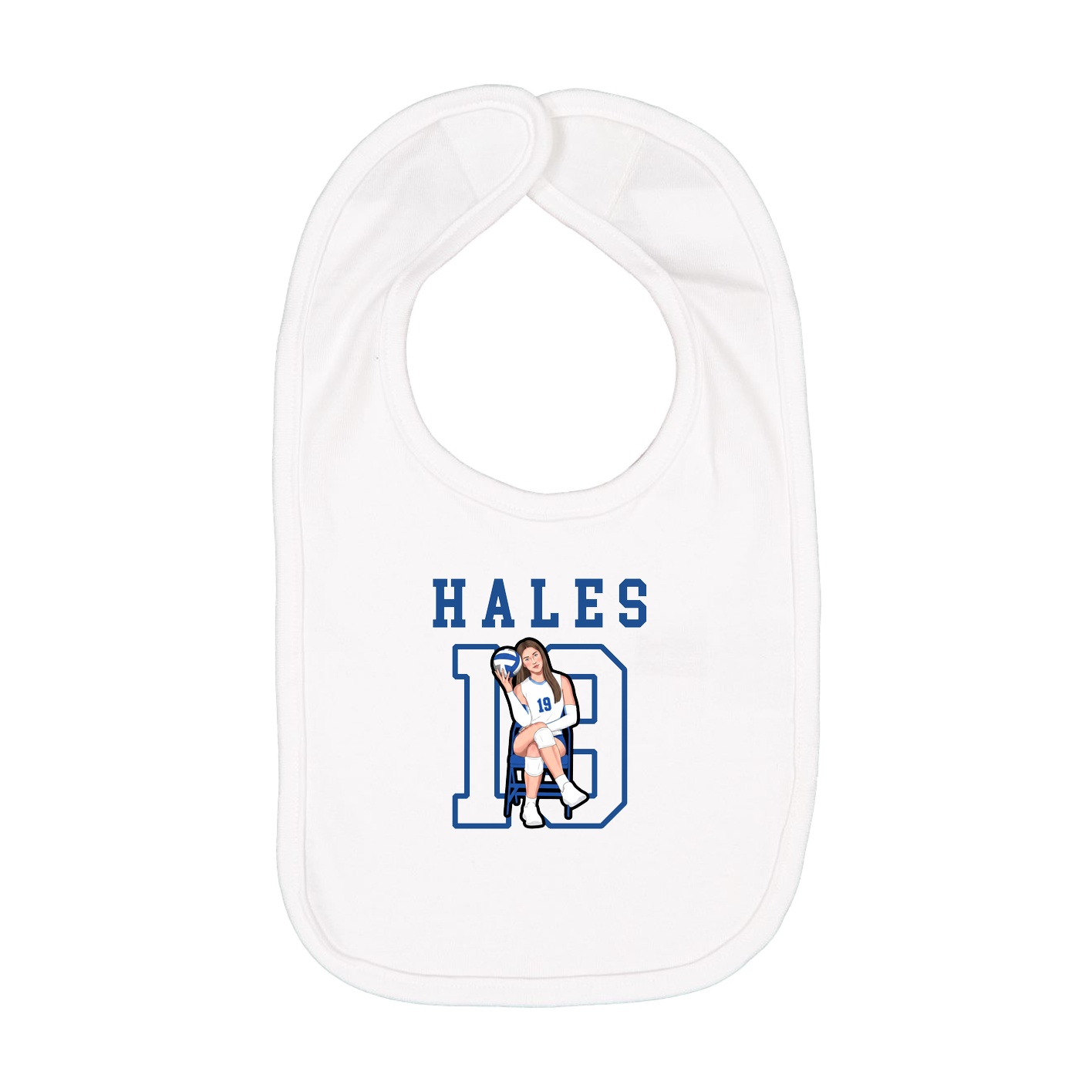 Infant Bib — Shirsey in White