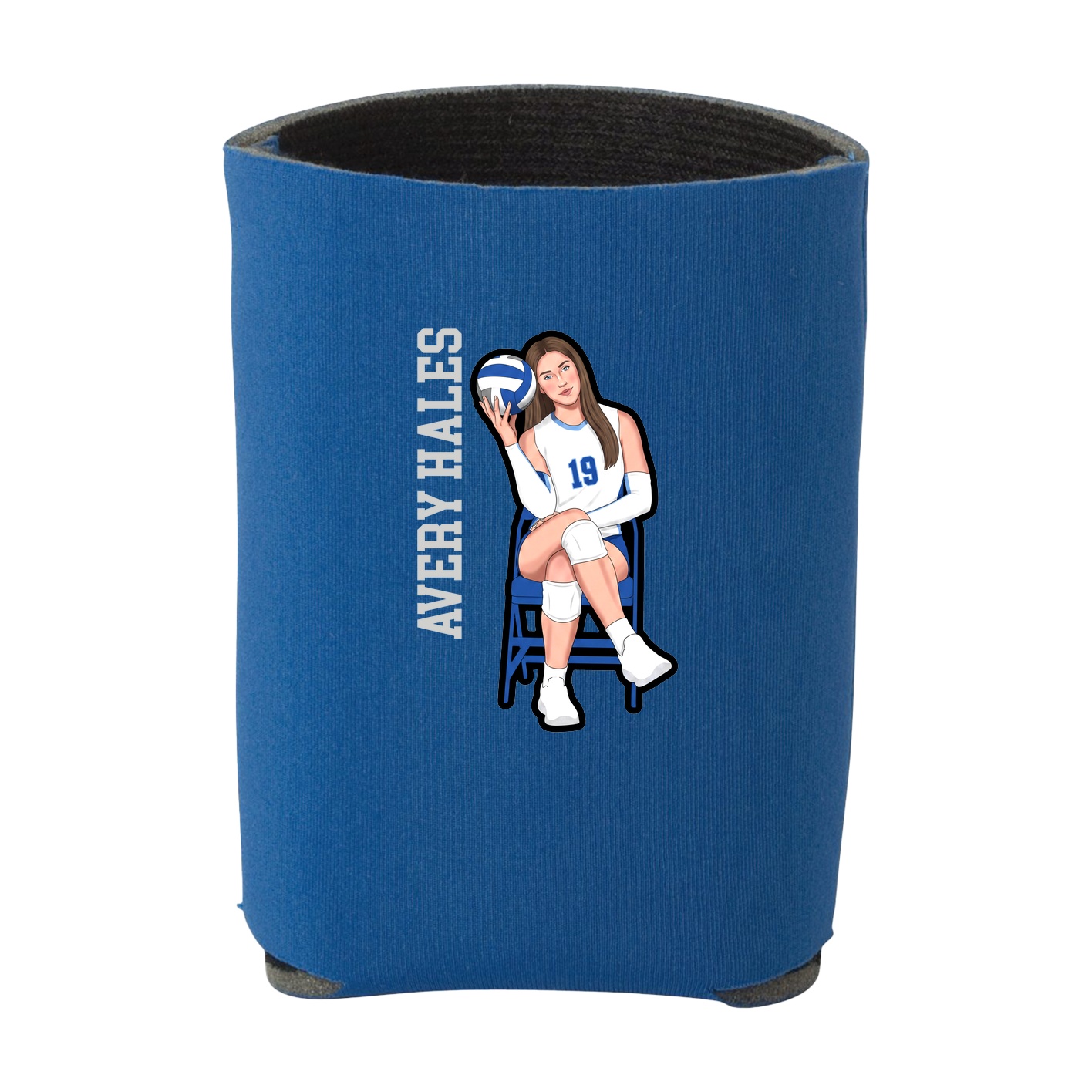 Can Holder — Name Vertical in Royal