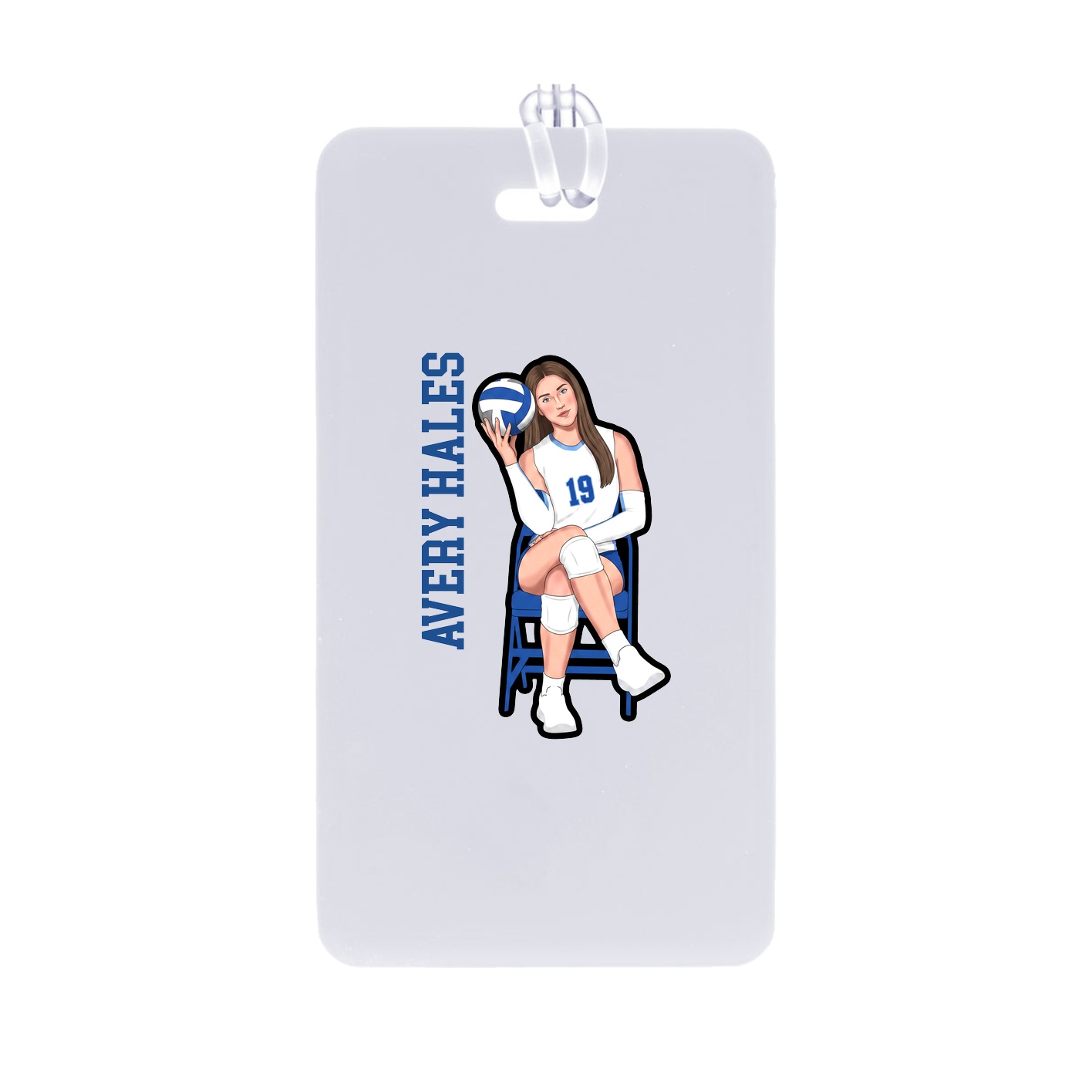 Bag Tag — Name Vertical in Classic