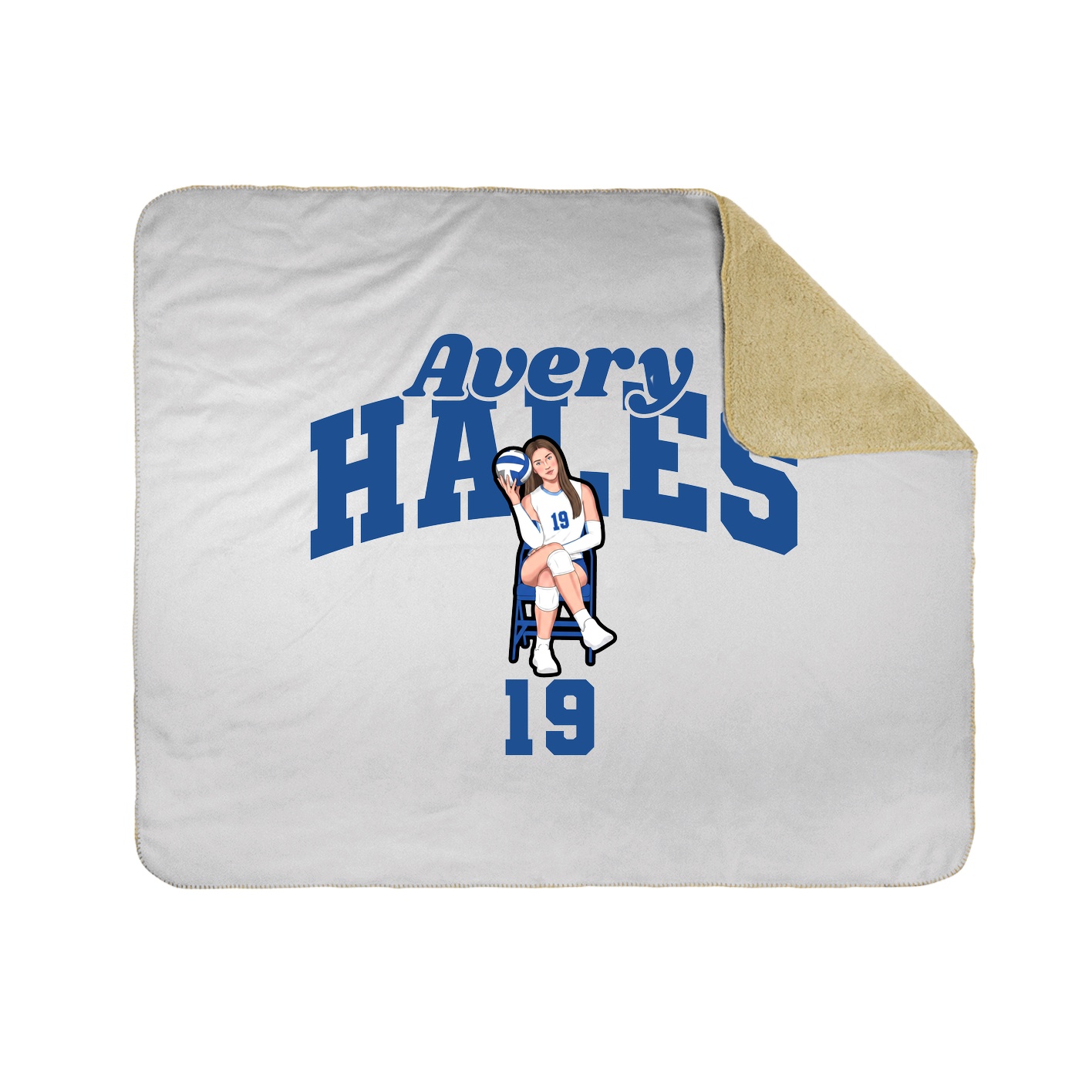 Throw Blanket — Signature Arch in White