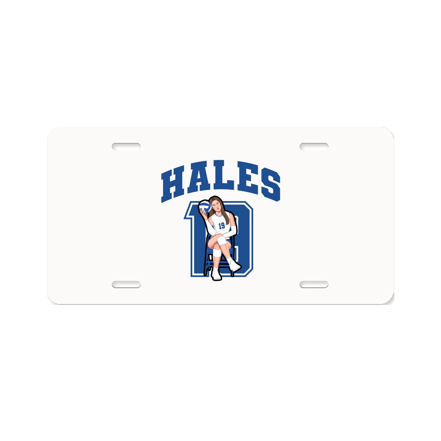 License Plate — Number in Classic