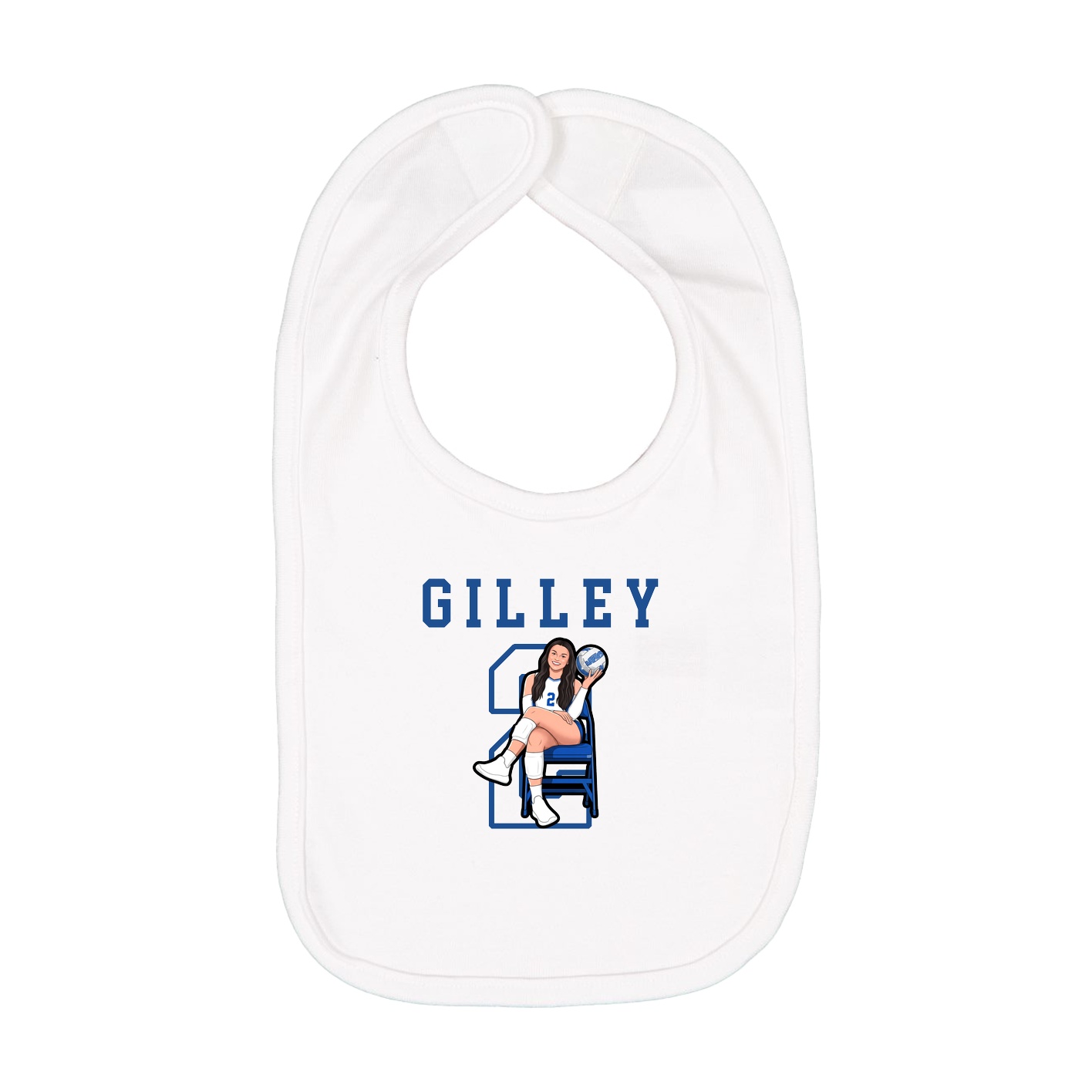 Infant Bib — Shirsey in White