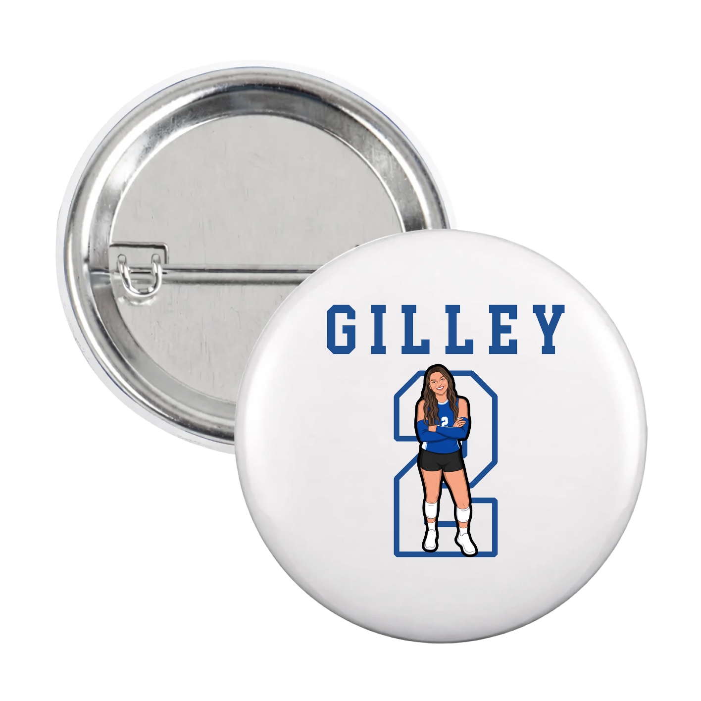 Game Day Button — Shirsey in White