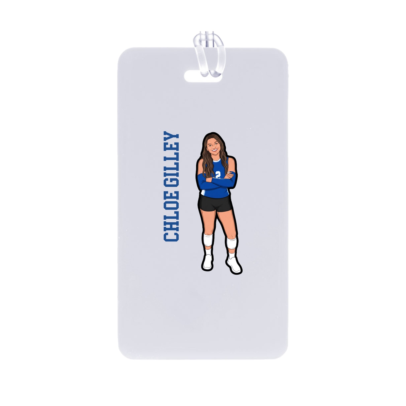 Bag Tag — Name Vertical in Classic