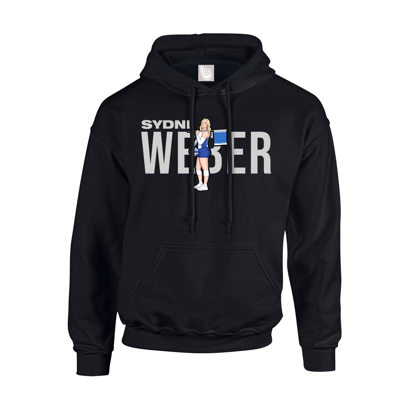 Youth Hoodie — Player Name in Black