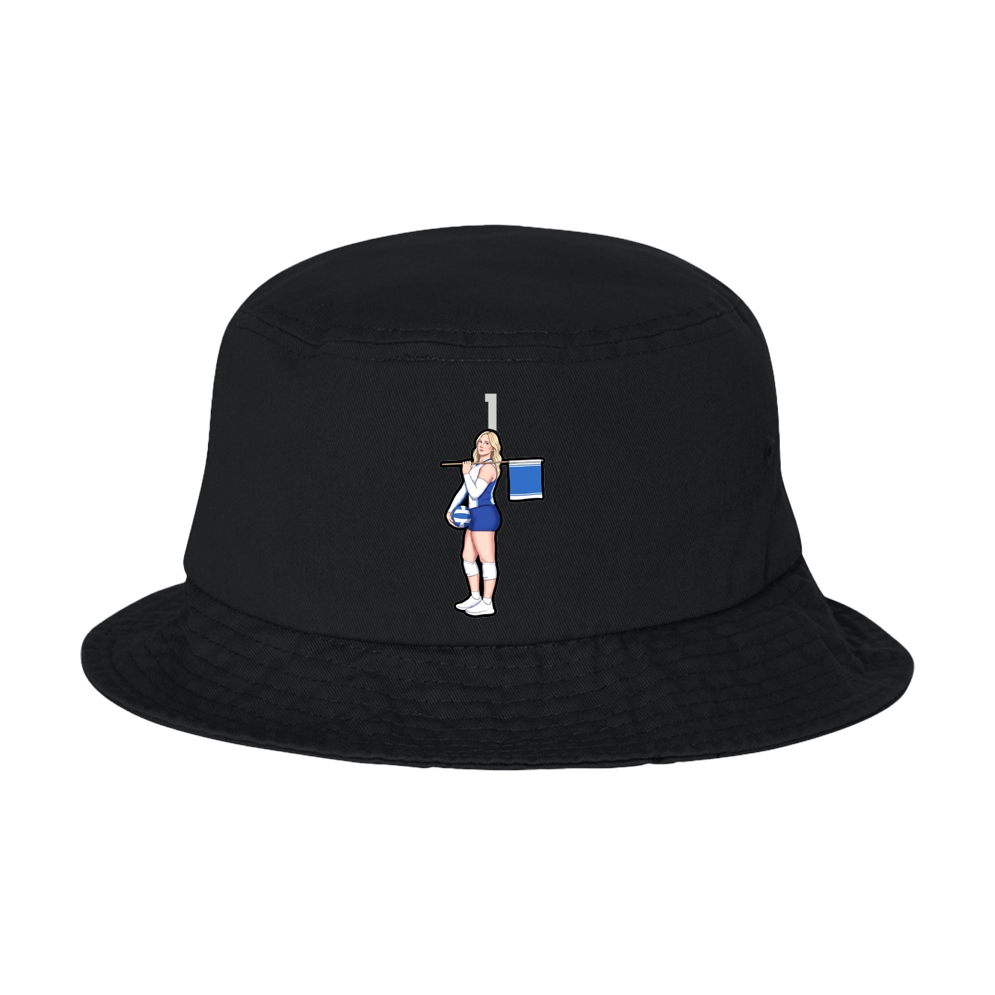 Bucket Cap — Number Top in Black