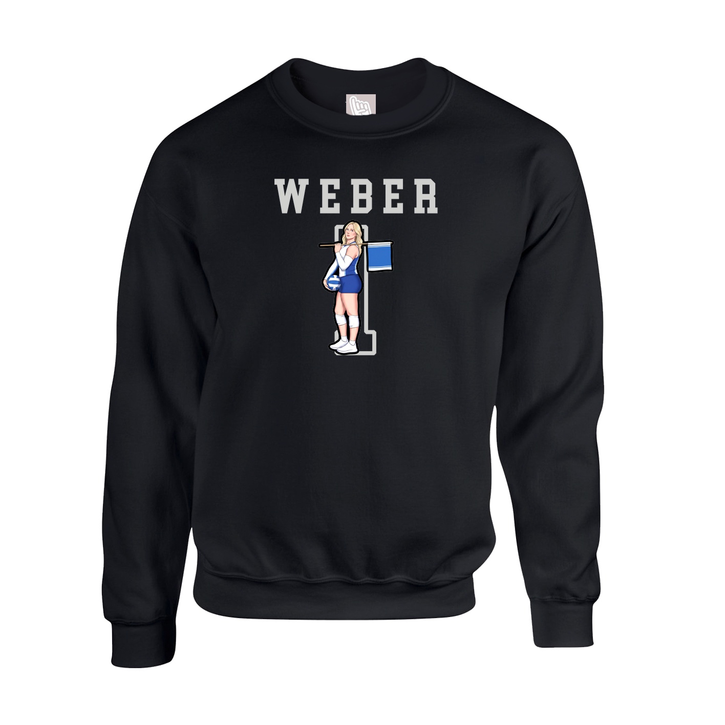 Fleece Crew — Shirsey in Black