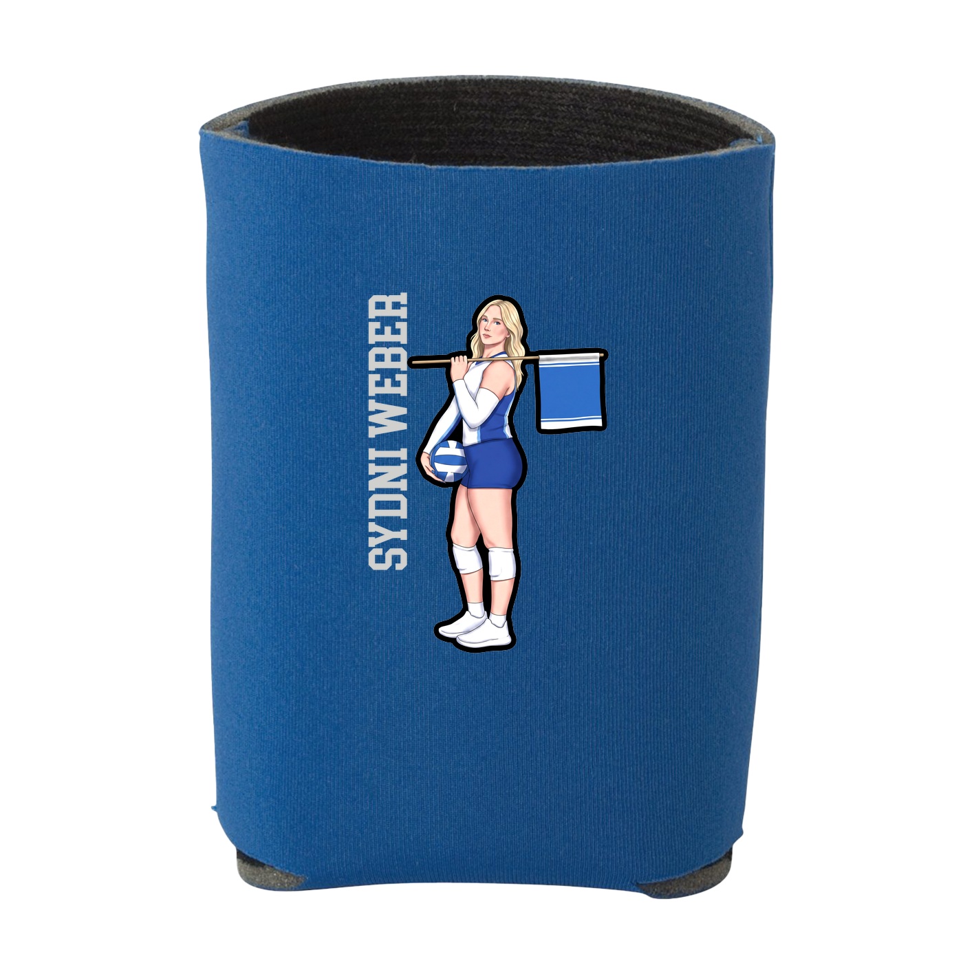 Can Holder — Name Vertical in Royal