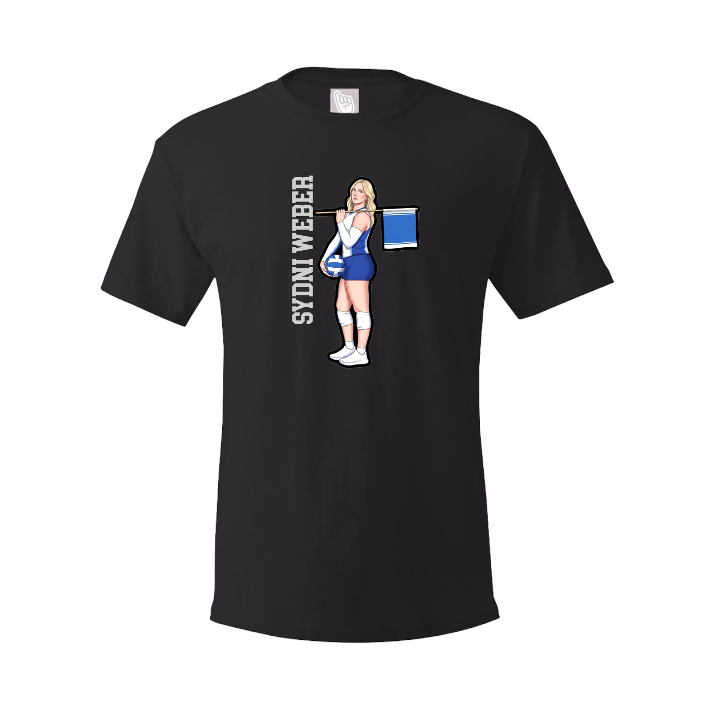 Tee — Name Vertical in Black