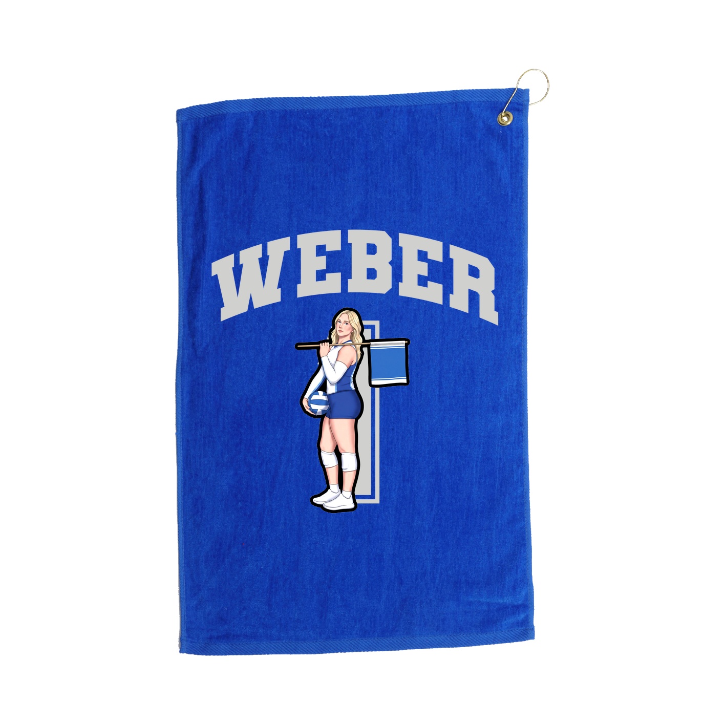 Golf Towel — Number in Royal